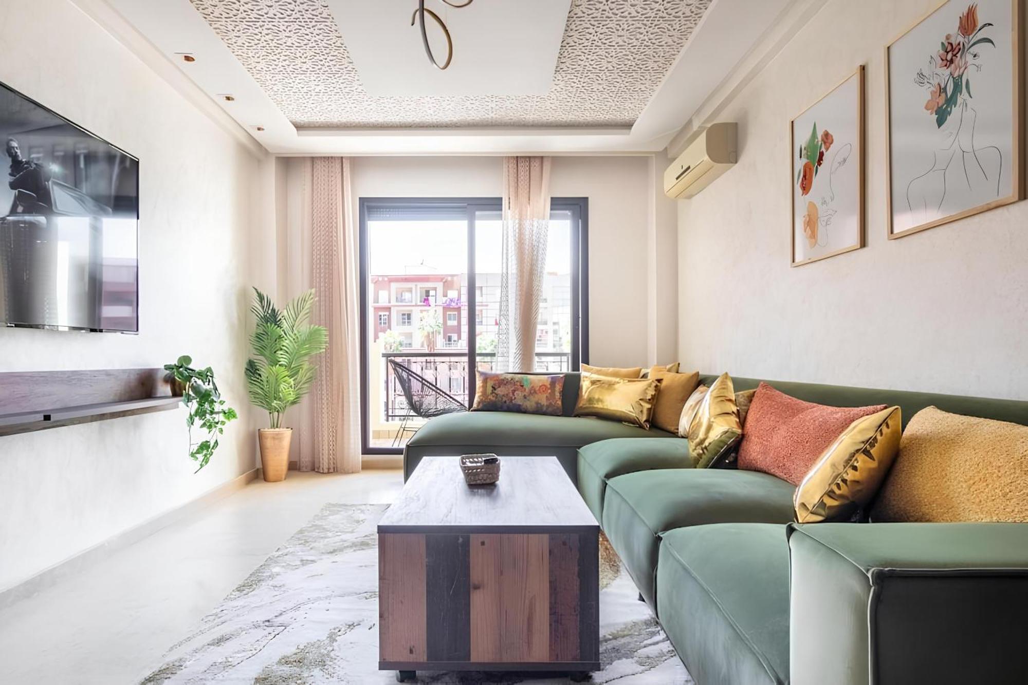 C-appartement De Luxe Plein Centre De Gueliz Avec Piscine Parking Wifi Netflix Apartamento Marrakesh
