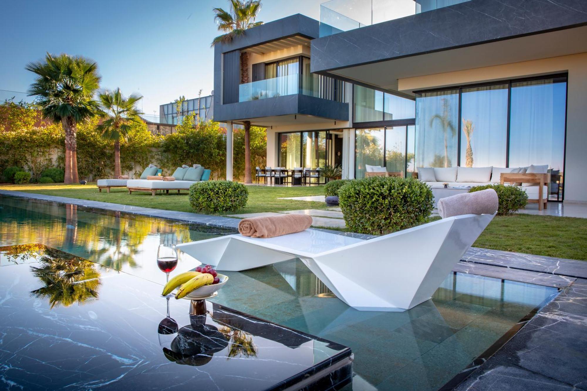 Villa De Luxe A Marrakech, Piscine Jacuzzi, Vue Golf A Amelkis *
