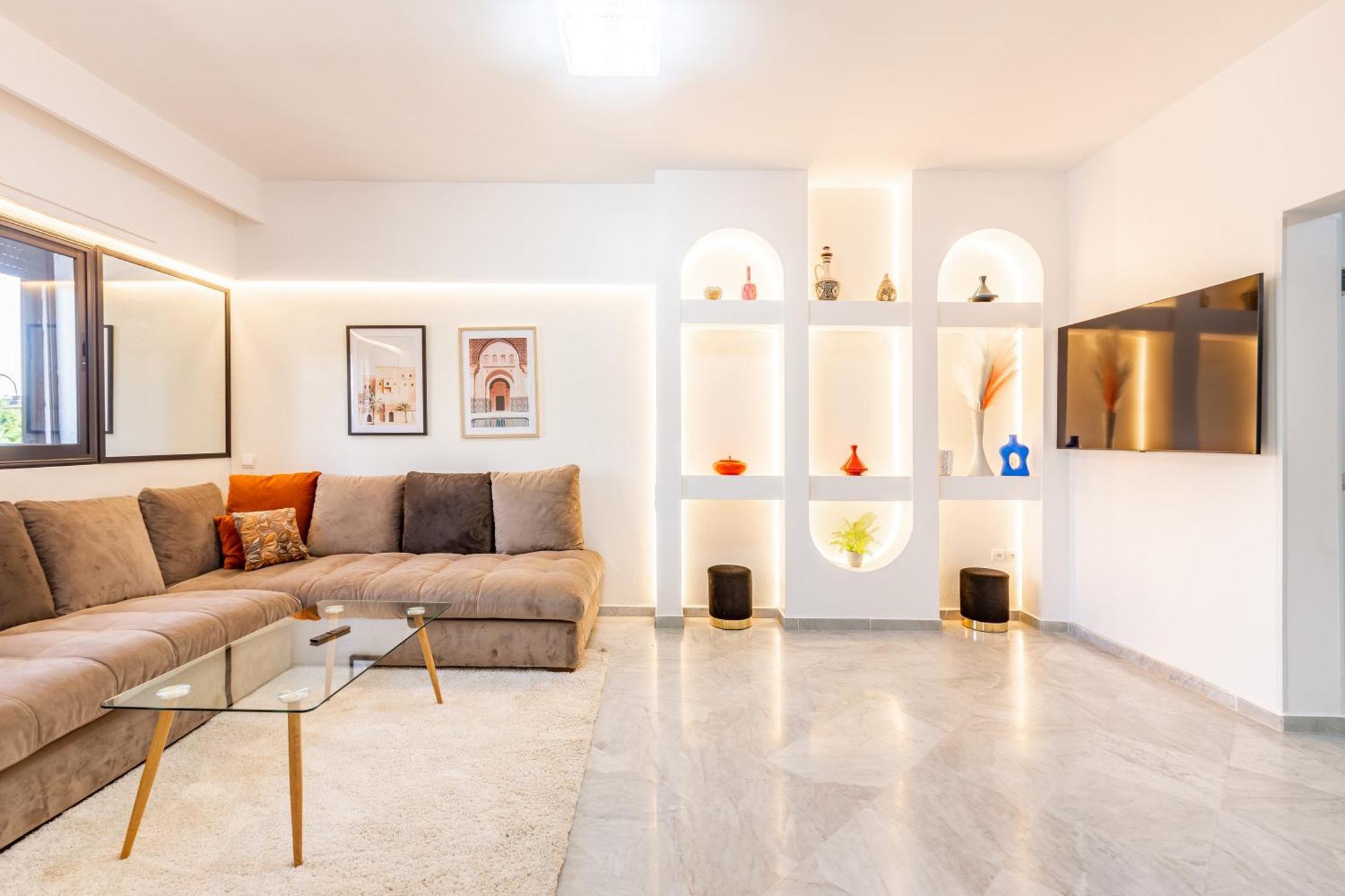 Apartment Luxurious Facing Pestana Cr7 On M Avenue - Premium In Marrakech Marrakesh