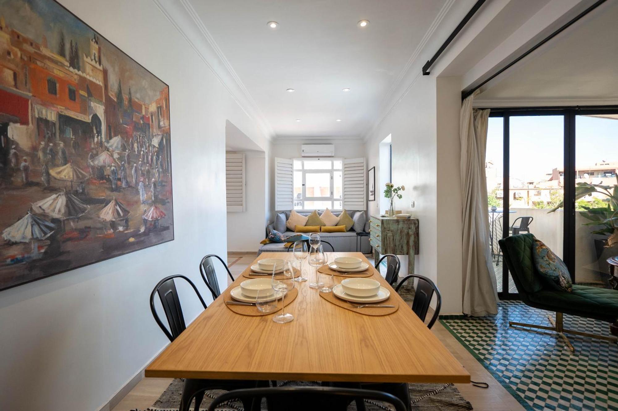 Apartment Elegant Avec Terrasse Au Coeur Gueliz *