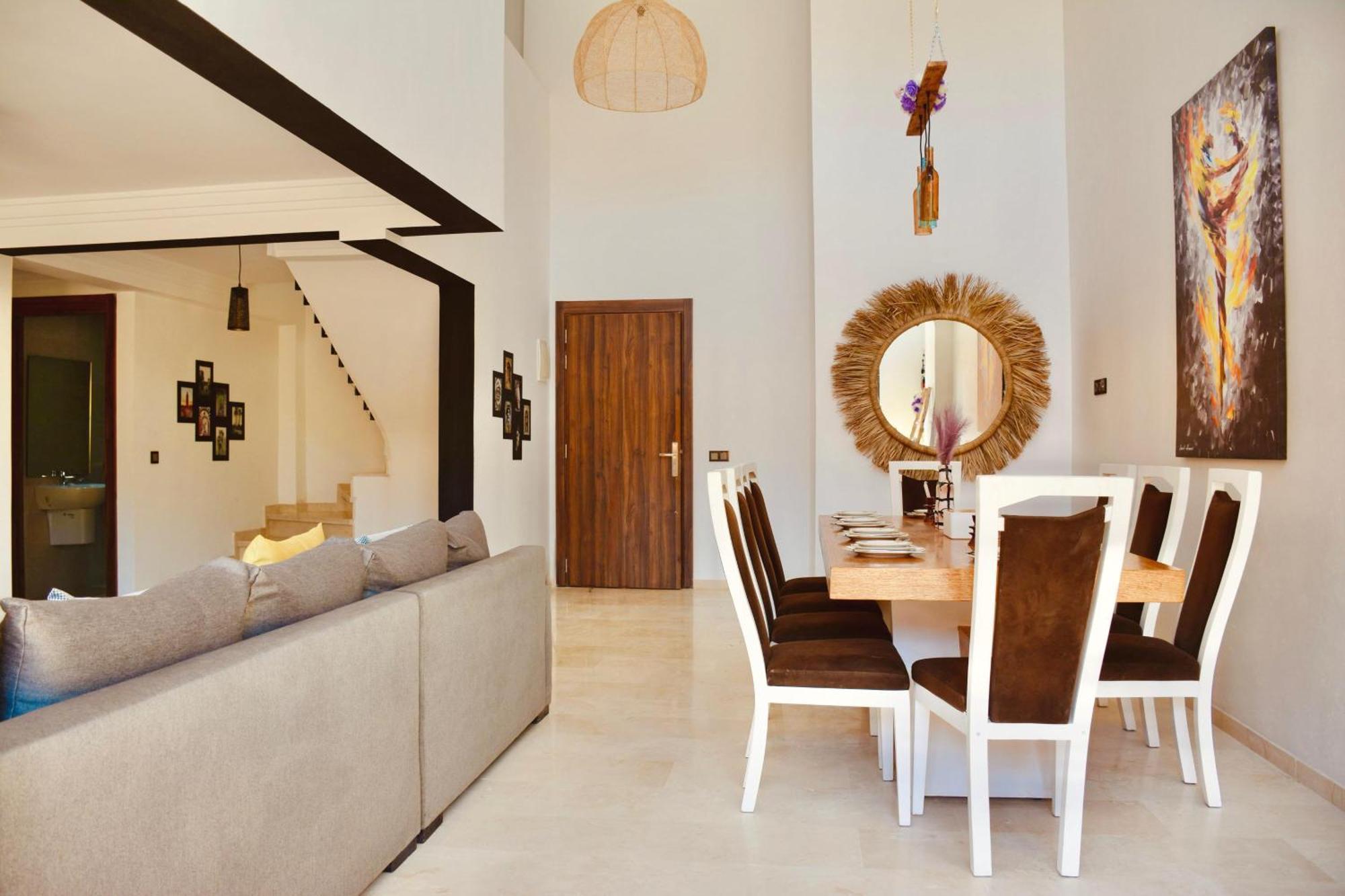 New Duplex- M Avenue , Swimming Pool , Fibre Optique Wifi , Parking , Gueliz Centre Marrakesch