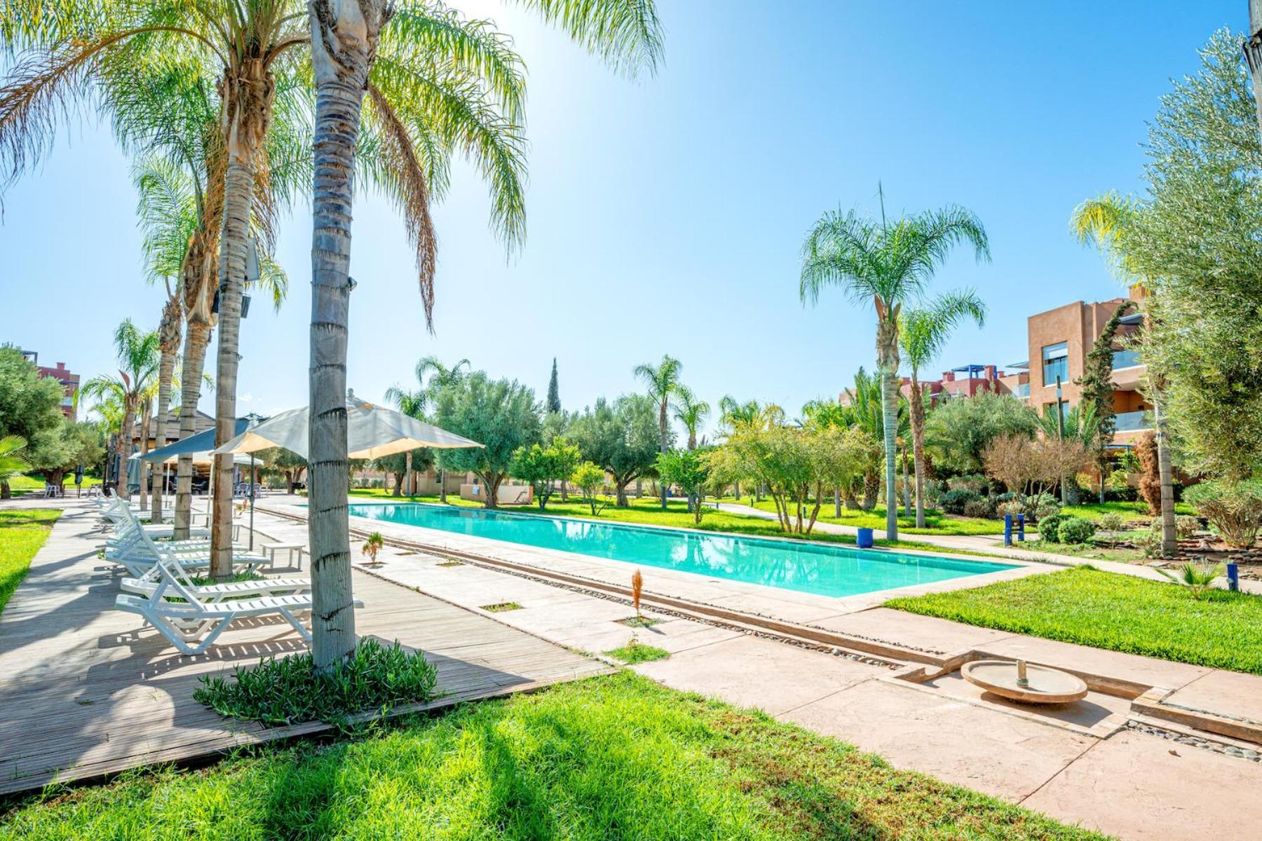 Appartement Luxury With Pool View In Marrakech *
