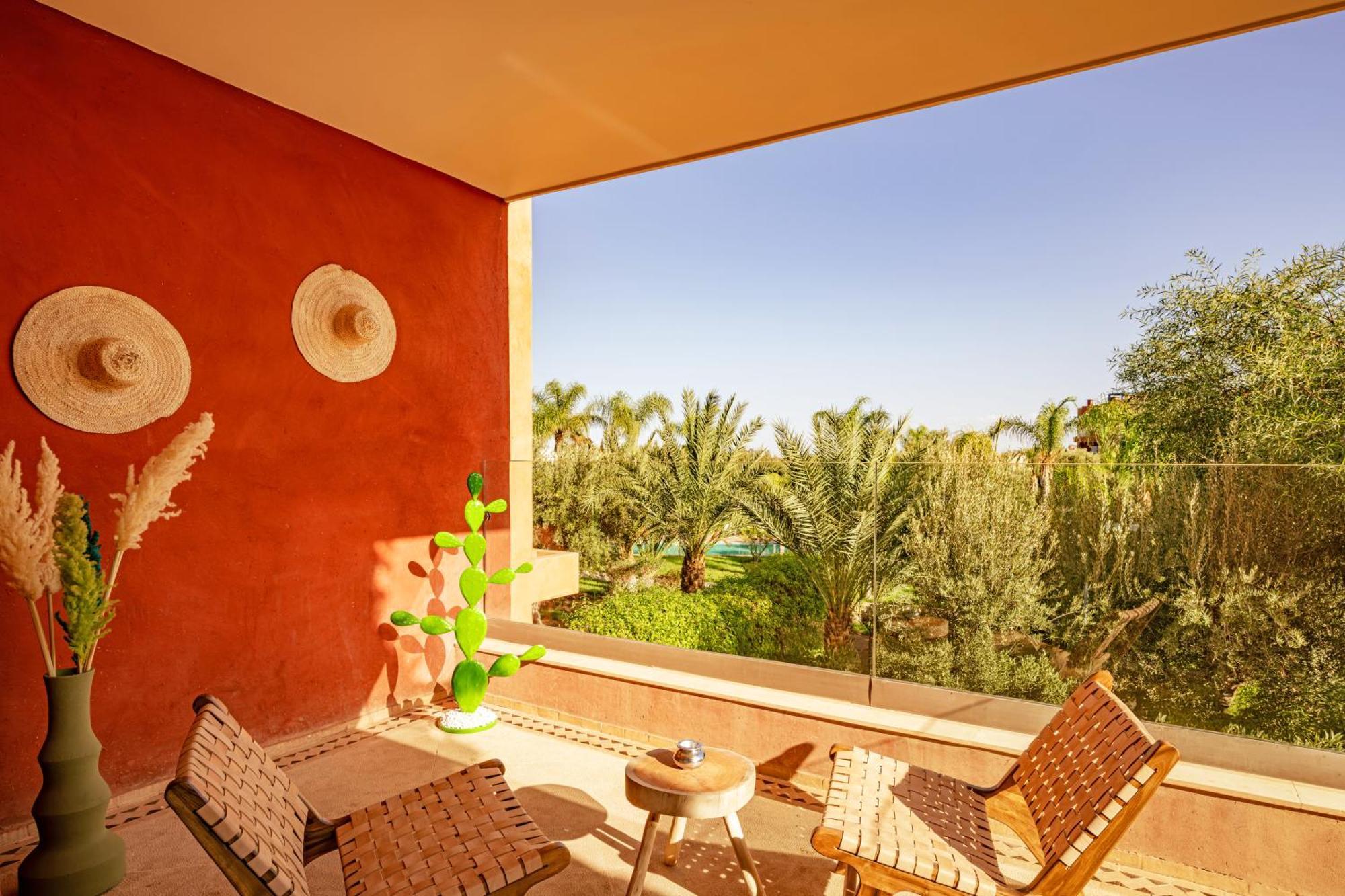 Luxury With Pool View In Marrakech Appartement *