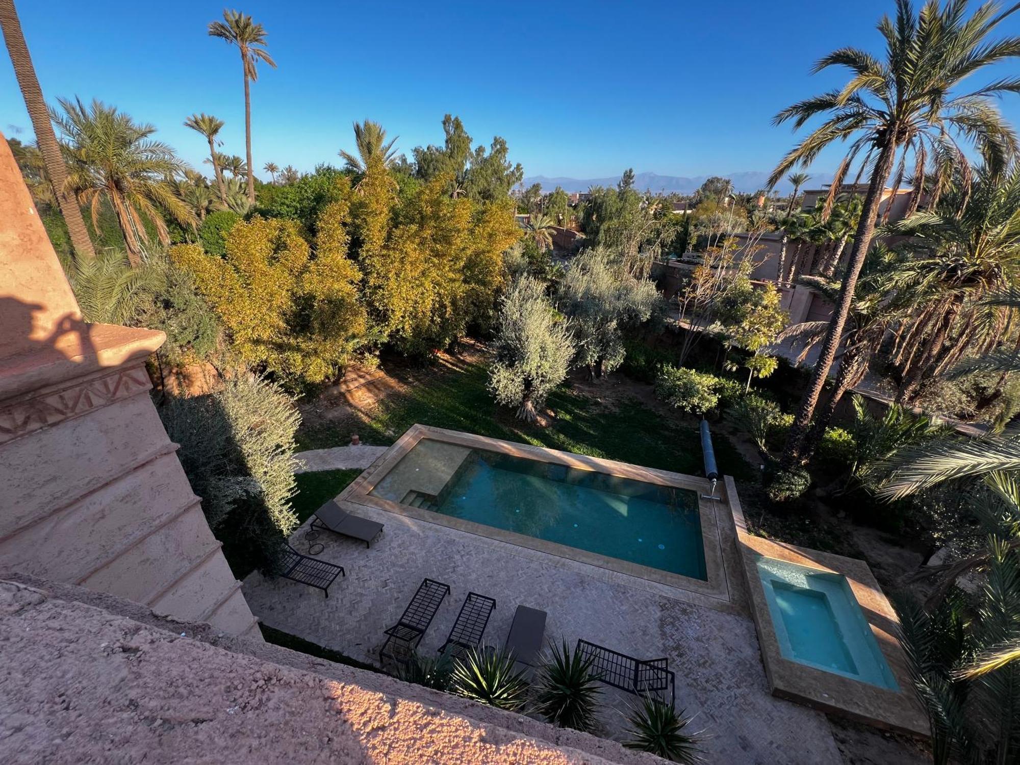 Kasbah De Luxe, Piscine Et Jacuzzi Chauffes, Jardin Tropical Villa Marrakesh