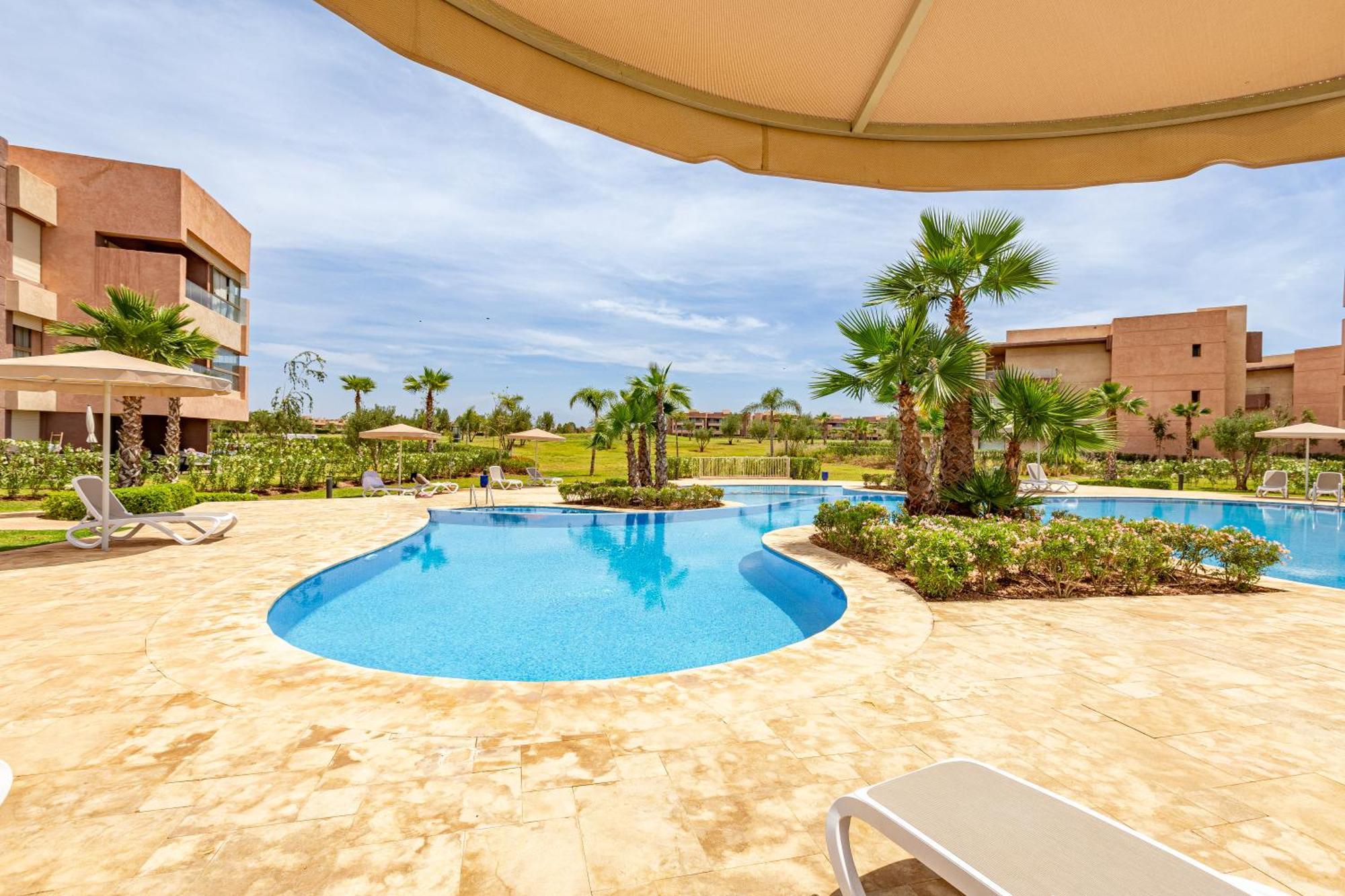 Luxury Garden-level With Poolside Serenity * Marrakesh