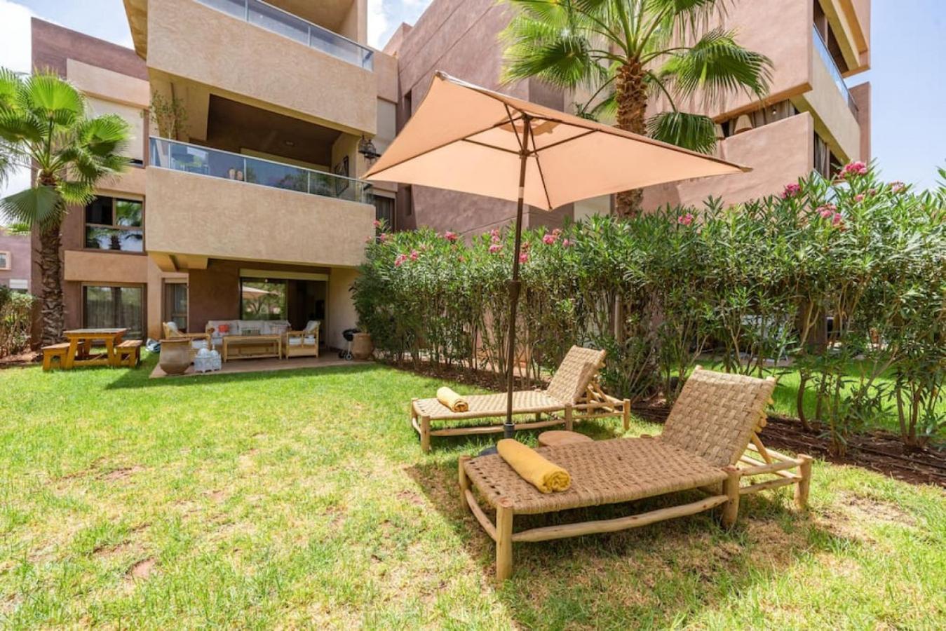 Appartement Trois Et Jardin Prive A Prestigia Marrakesh