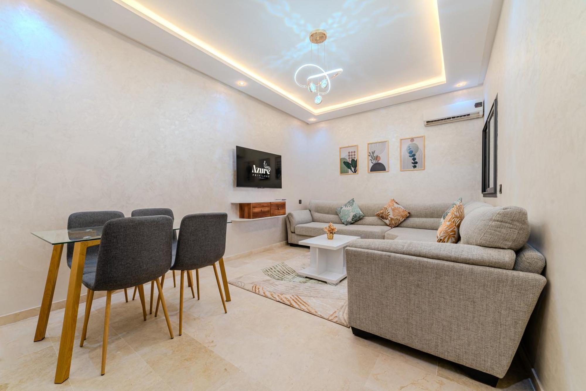 New 2 Min A M-avenue , Swimming Pool , Fibre Optique Wifi , Free Parking Appartement Marrakesh