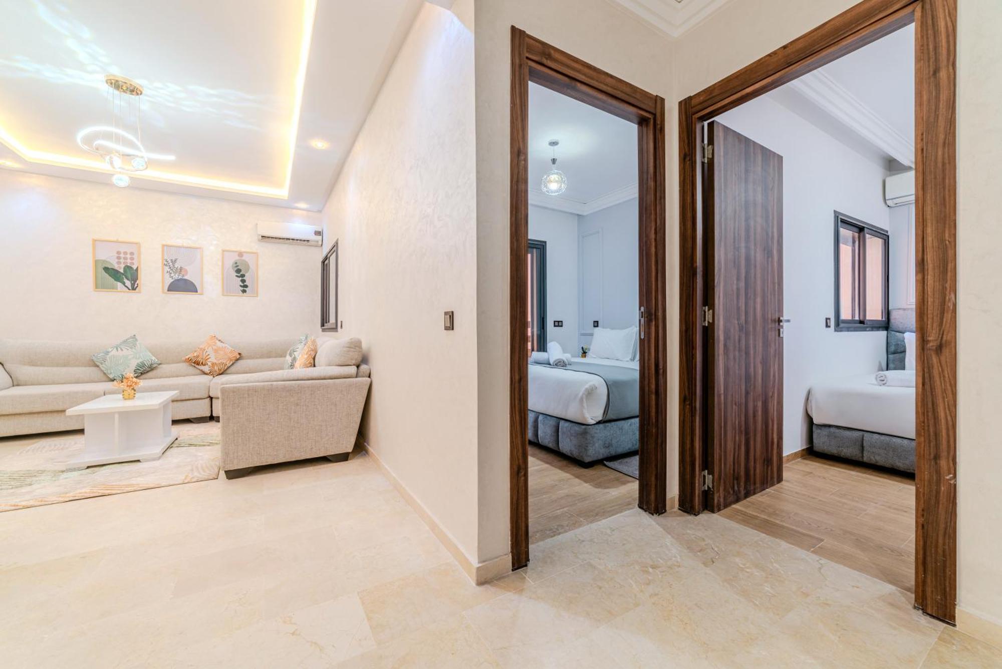 Appartement New 2 Min A M-avenue , Swimming Pool , Fibre Optique Wifi , Free Parking *
