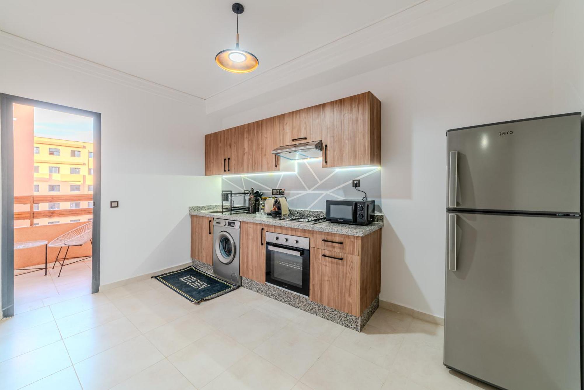 Appartement New 2 Min A M-avenue , Swimming Pool , Fibre Optique Wifi , Free Parking Marrakesh