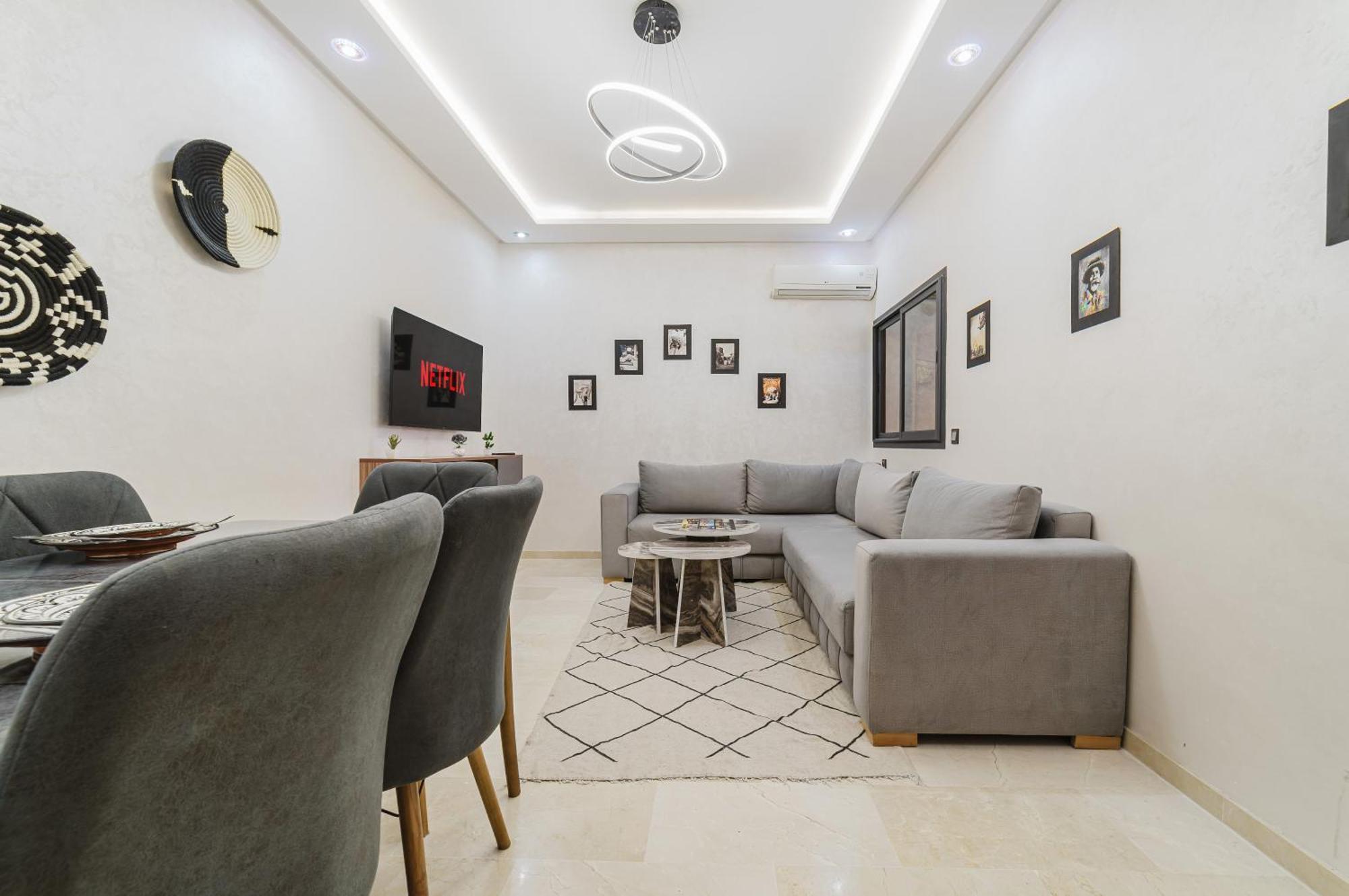 Apartment New Proche M Avenue , Swimming Pool , Fibre Optique Wifi , Parking *