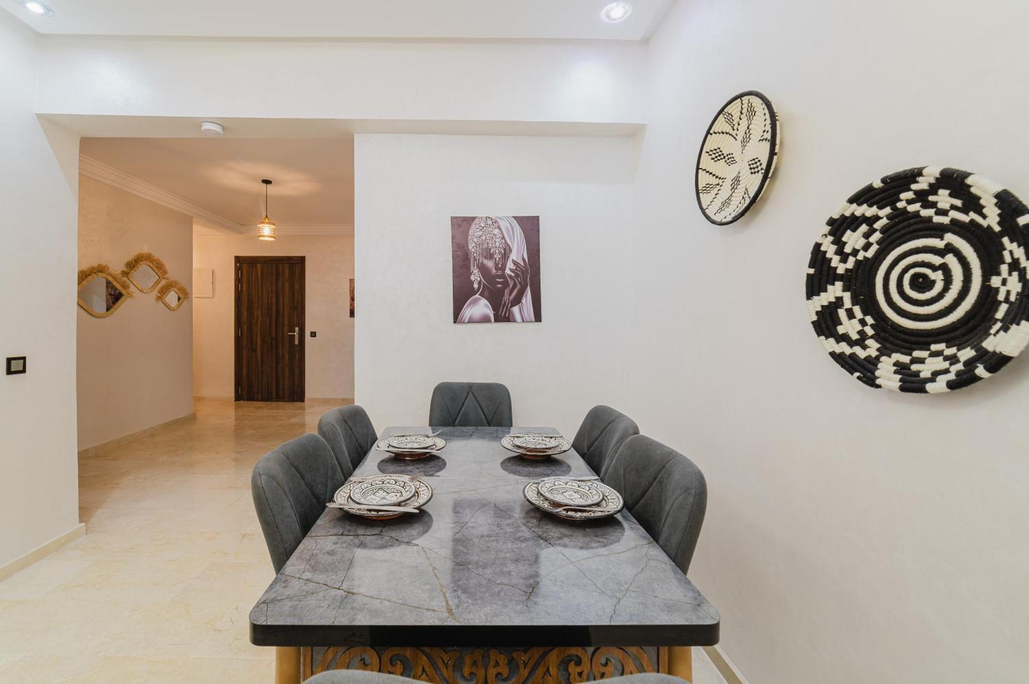 Apartment New Proche M Avenue , Swimming Pool , Fibre Optique Wifi , Parking Marrakesh