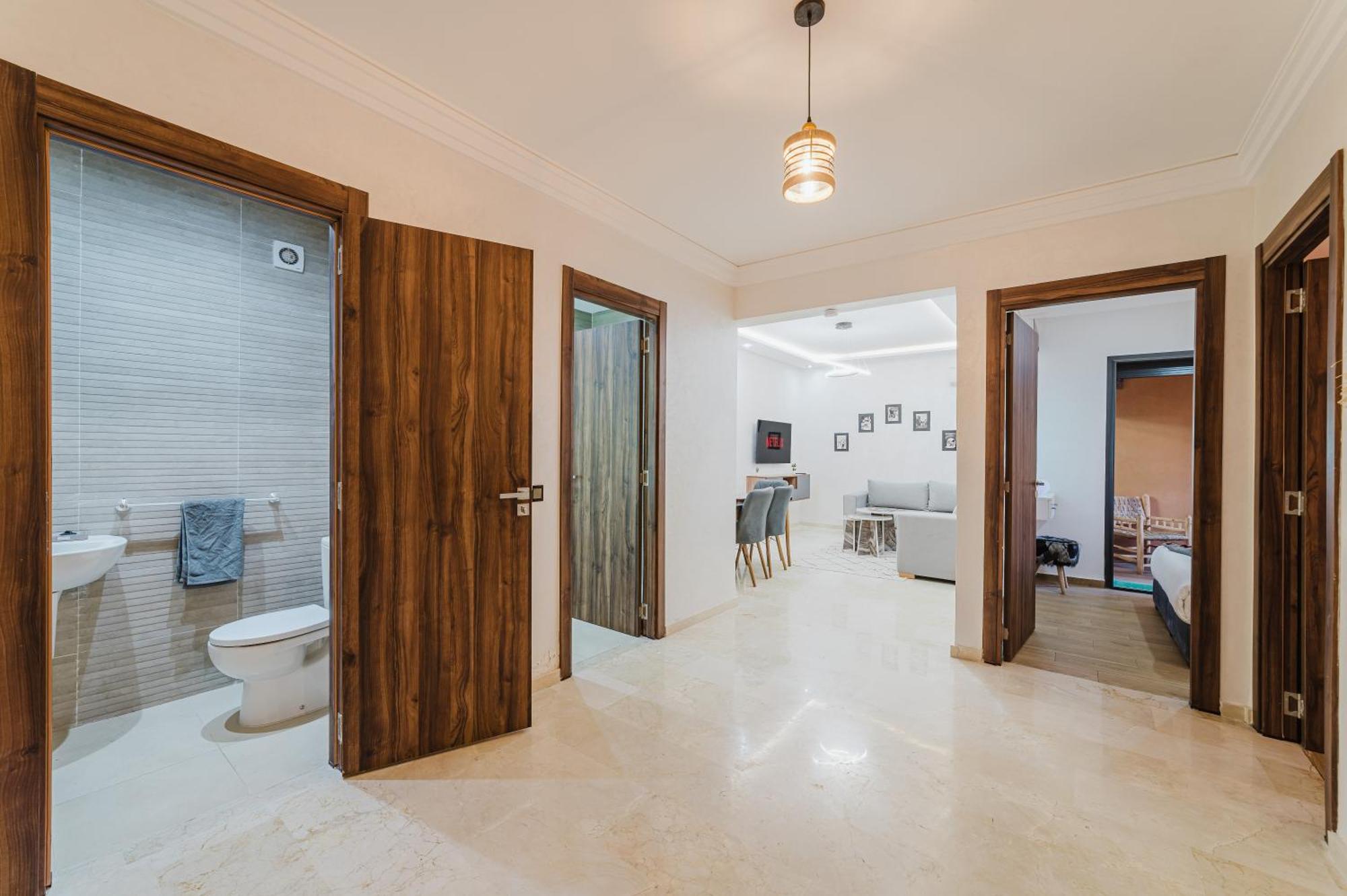 New Proche M Avenue , Swimming Pool , Fibre Optique Wifi , Parking