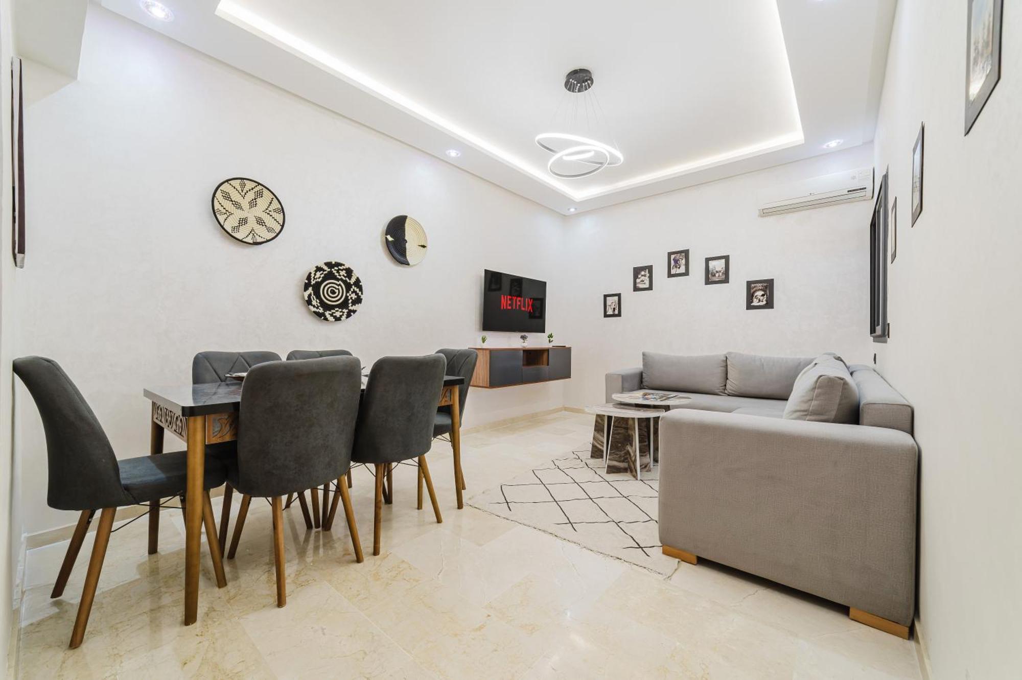 Apartment New Proche M Avenue , Swimming Pool , Fibre Optique Wifi , Parking Marrakesh