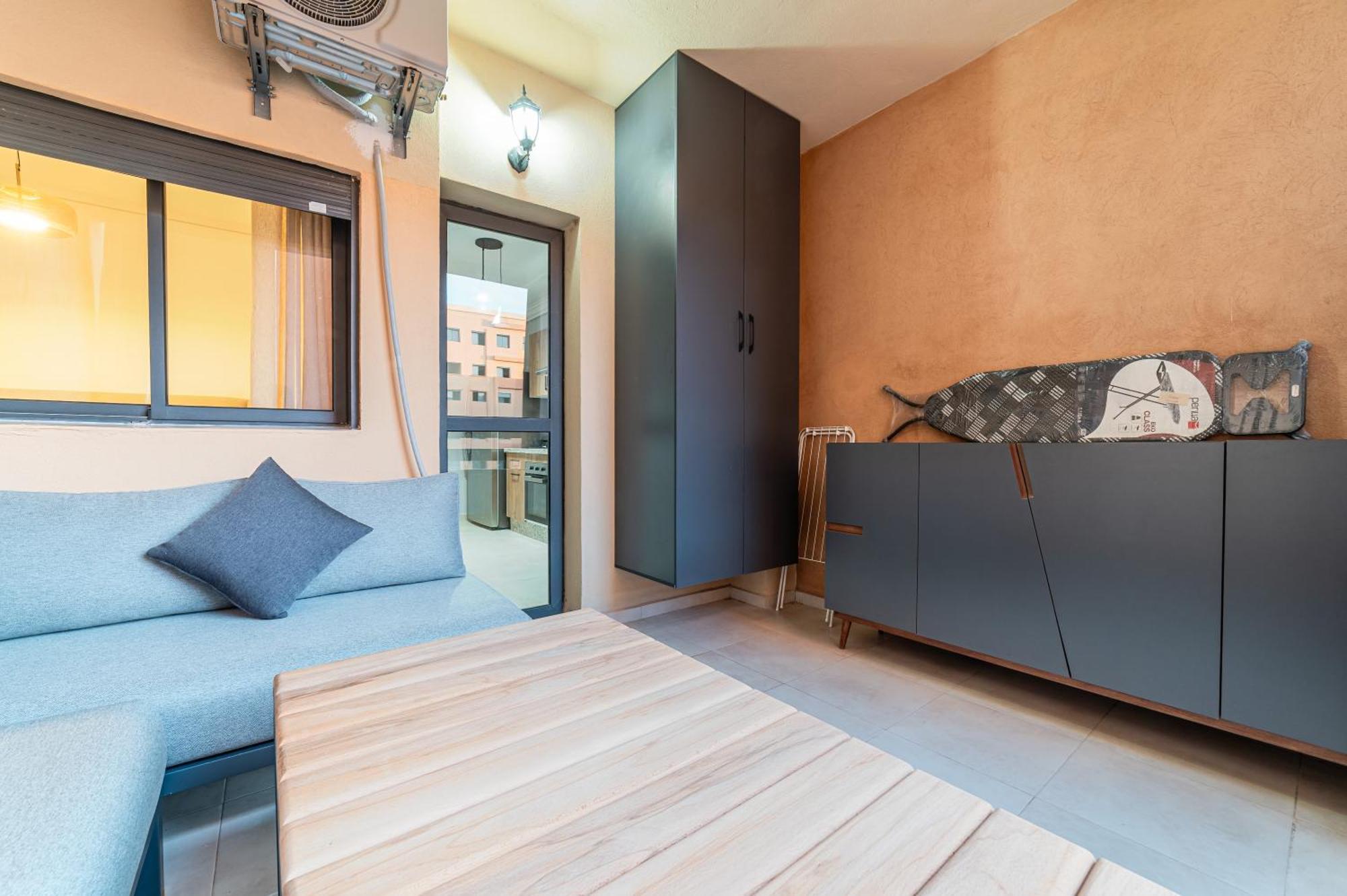 New! Modern Appart, Parking , Piscine & Fiber Wifi Gueliz Centre Appartement *