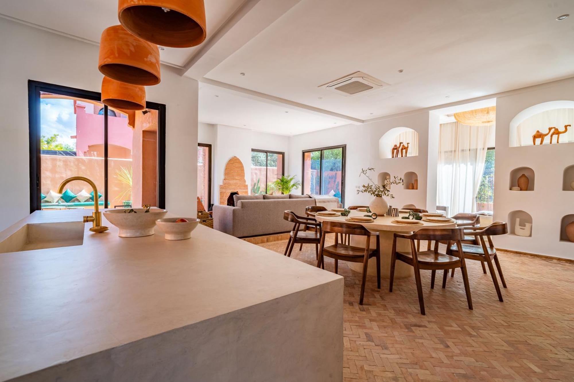 Villa Palais Mamina 380m2 Au Coeur De La Palmeraie De Marrackech *