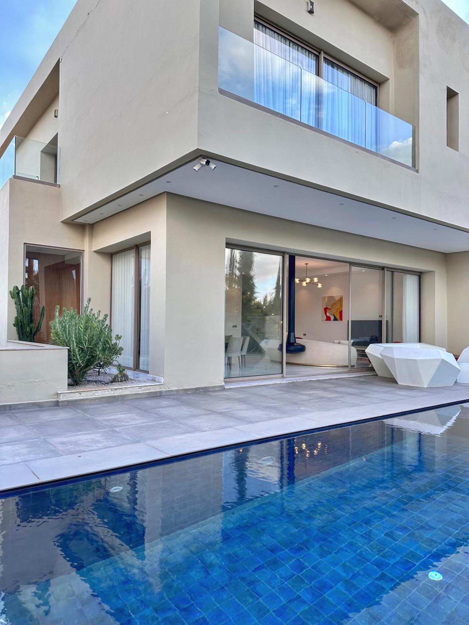 White Argan Golf Piscine Chauffee Villa *