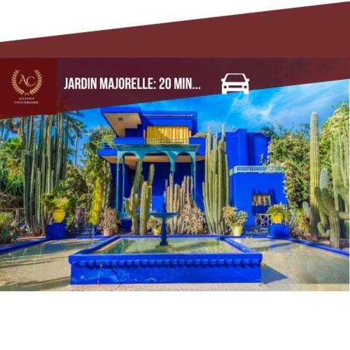 Modern At Golf Noria Pool And Security Villa Marrakesh