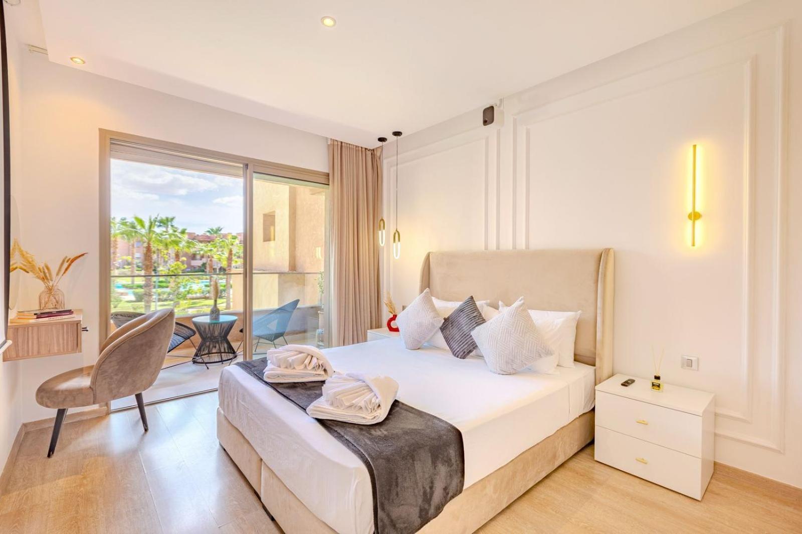 Appartamento Vue Golf, Piscine, Atlas Luxe Boheme-chic Marrakesh