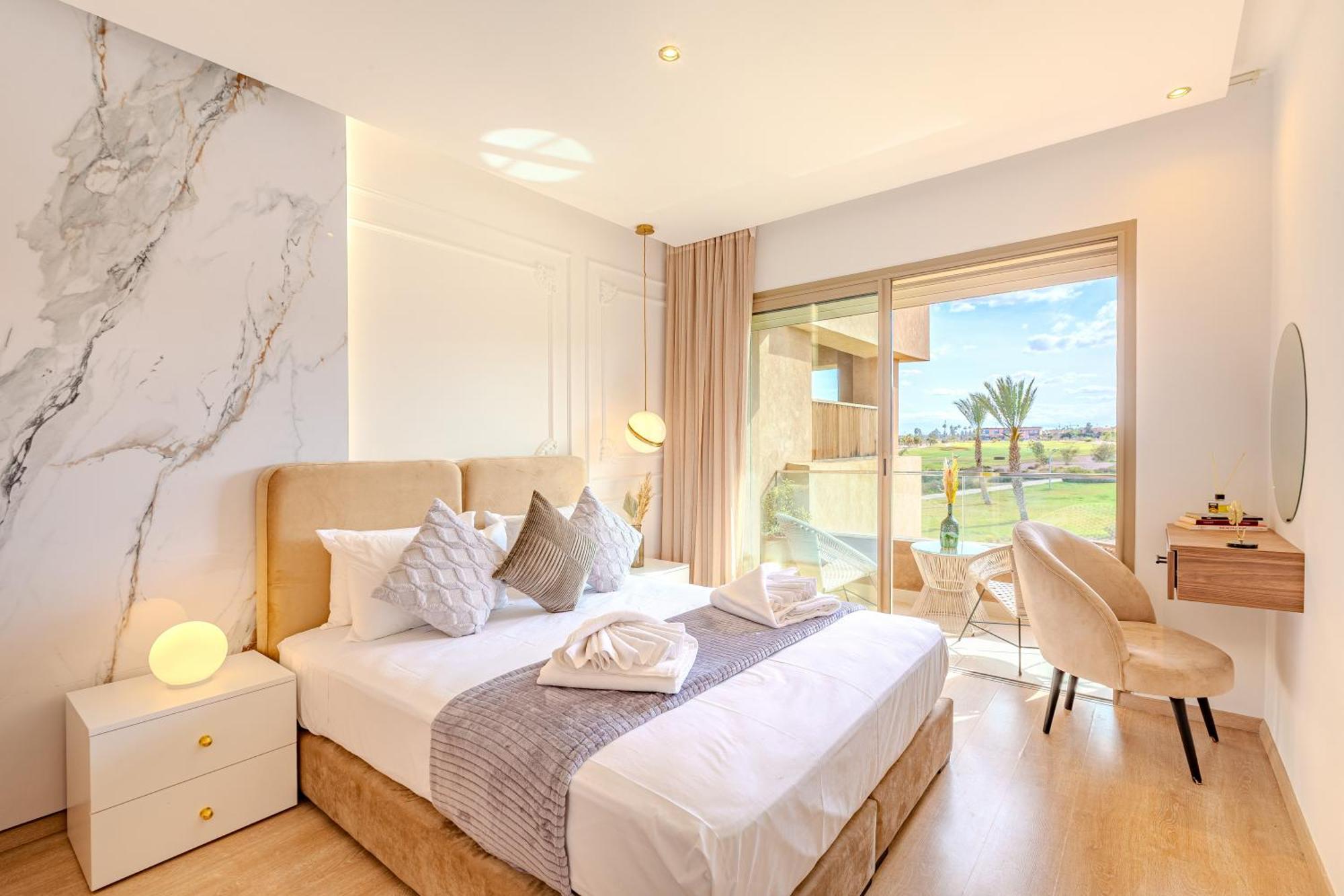 Appartamento Vue Golf, Piscine, Atlas Luxe Boheme-chic Marrakesh
