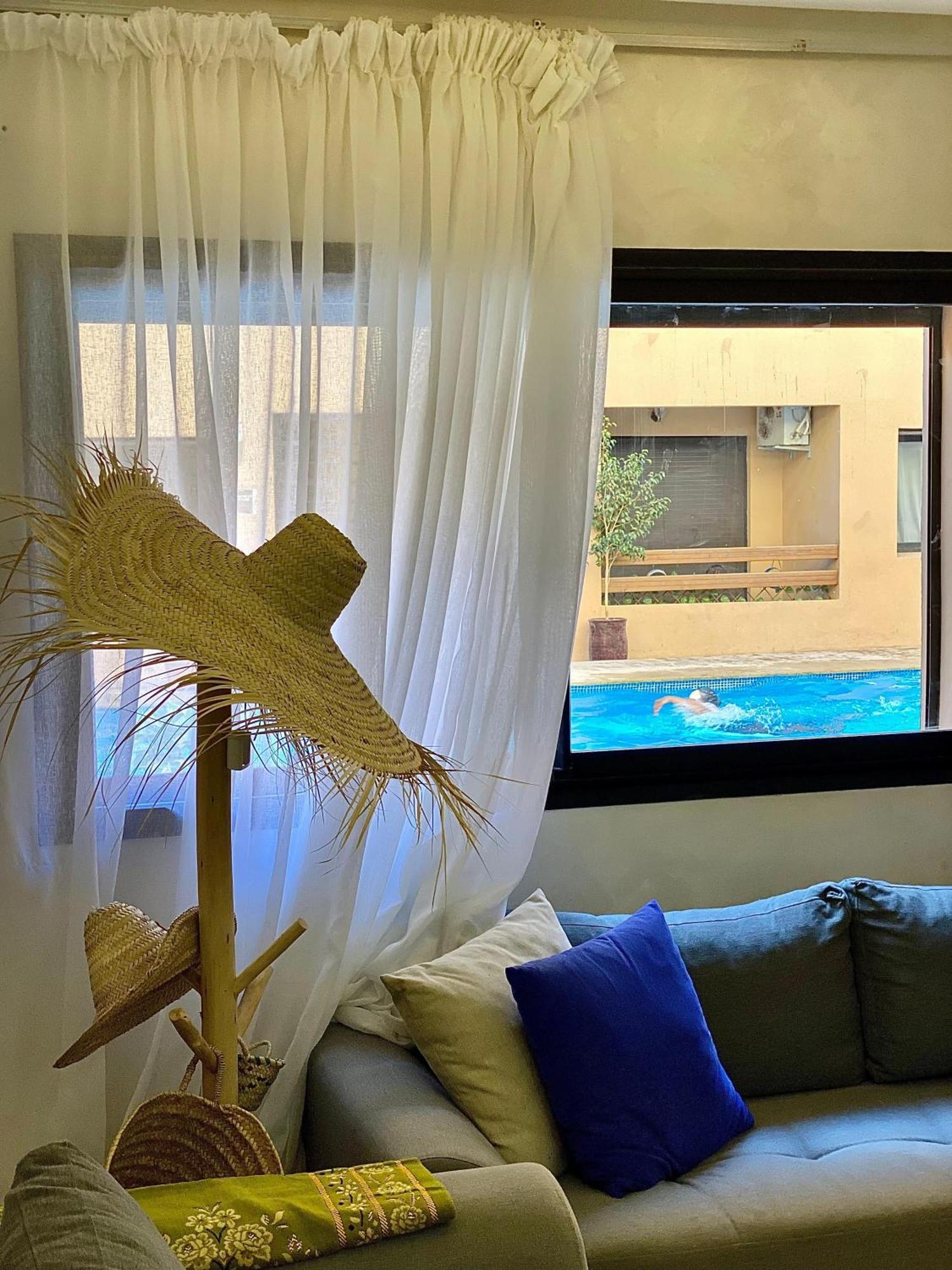 Appartement 2 Vue Piscine A Gueliz En Face La Gare De Train Marrakech
