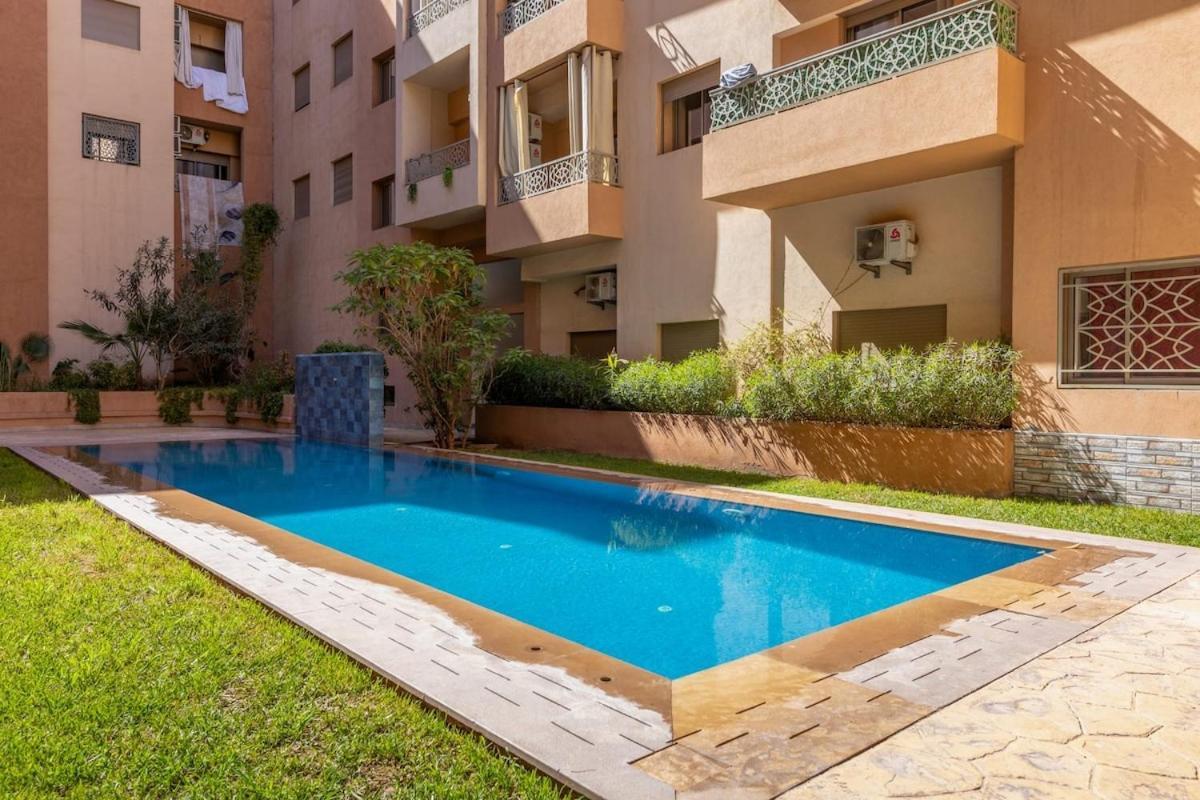 New Cosy Pres Du Centre-ville Avec 2 Piscine Marrakech Appartement *