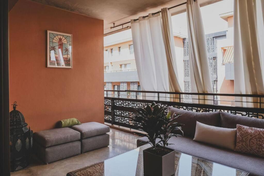 Bel Design Au Coeur De Gueliz Avec Jolie Terrasse *