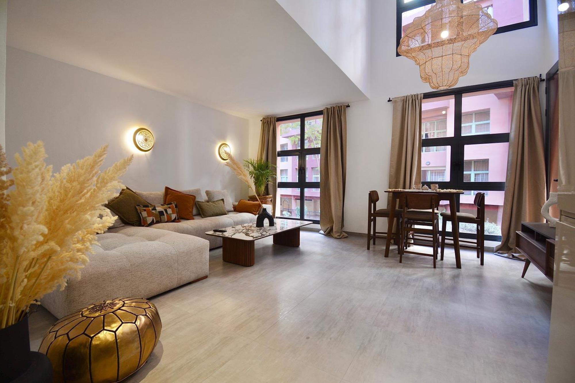 M17-le Duplex-balcon-piscine-majorelle Apartment Marrakesh