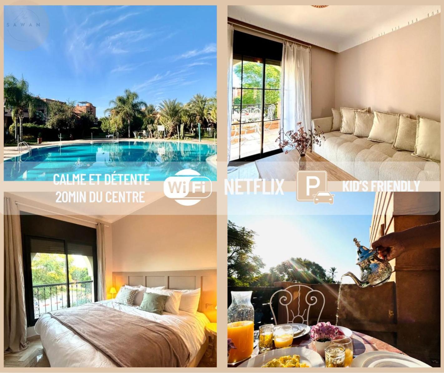 Dar Sawan - Beautiful 2rooms & Terrace At Atlas Golf Palmeraie Marrakesh