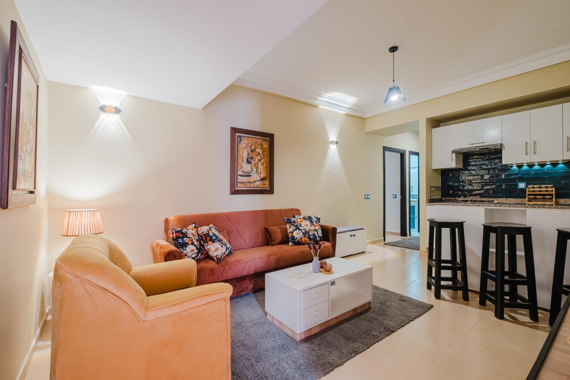 Appartement Stylish Compact Flat At Rita - Marrakech Center