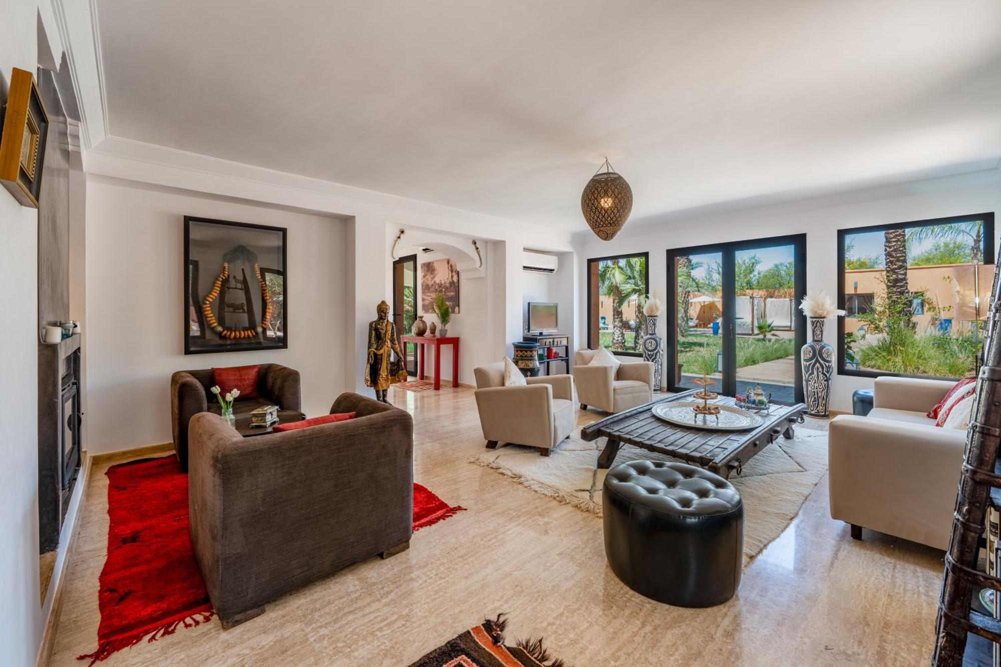 Simari Palmeraie Marrakech Nouveau! Petit Dejeuner Compris-entierement Renovee-superbe Piscine Privee Chauffee-personnel De Maison Inclus-grand Jardin De 2000m2-terrain De Petanque-ambiance Typique Berbere-havre De Paix Villa Marrakesh