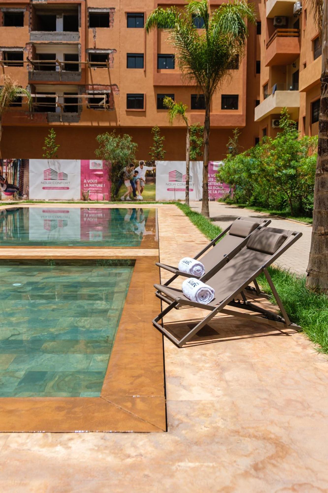 Appartement Modern , Parking , Pool & Fiber Wifi , Hivernage Centre Marrakesh