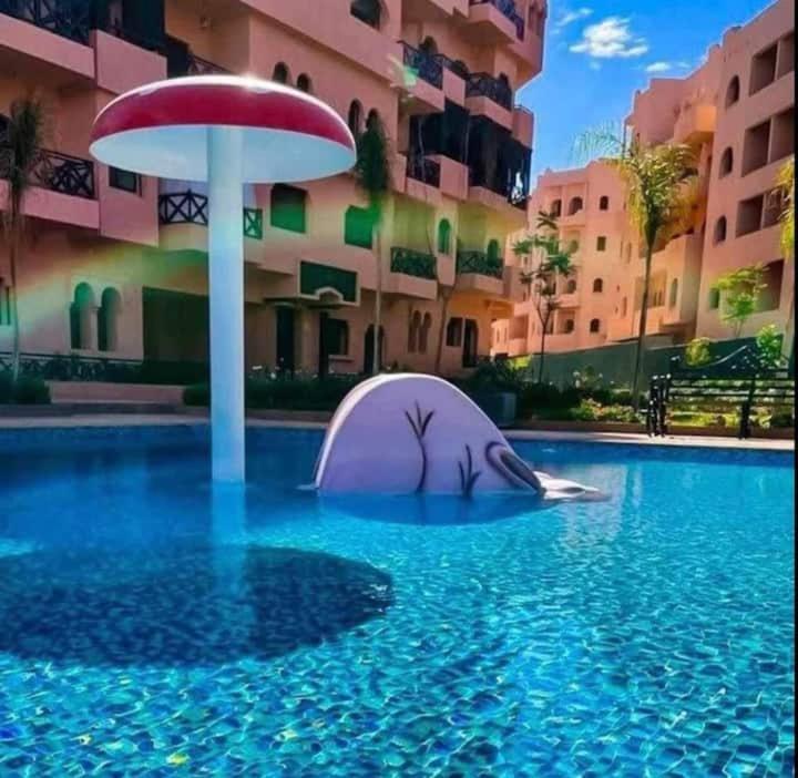 Chic Familiale A Marrakech, 5 Piscines, Vue Imprenable Appartement