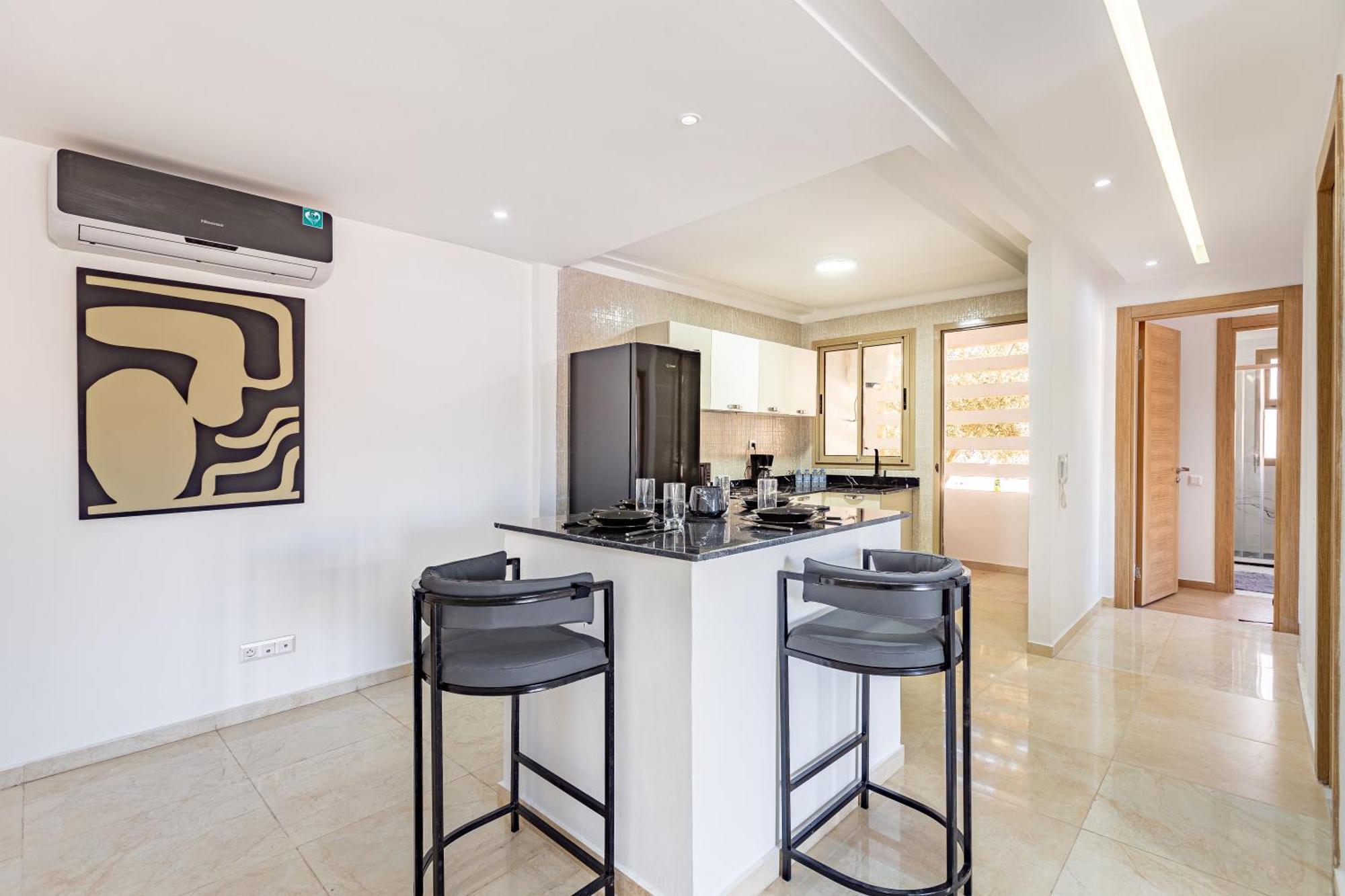 Appartement Confortable, Resid Privee, Rdc, Piscine, Bd Med6 Marrakesh