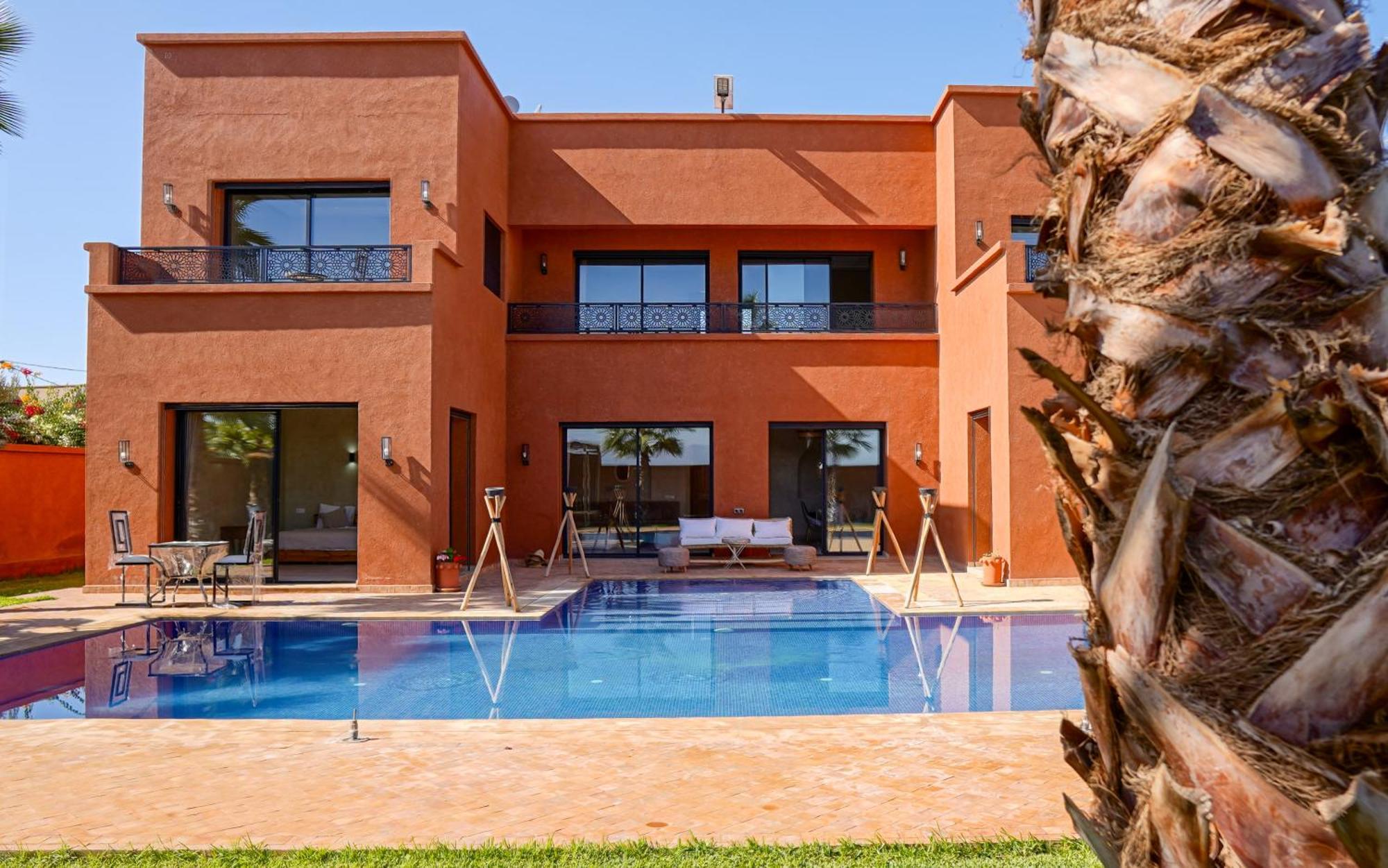 Nour Palace Avec Piscine Jaccuzi A Marrakech Villa *