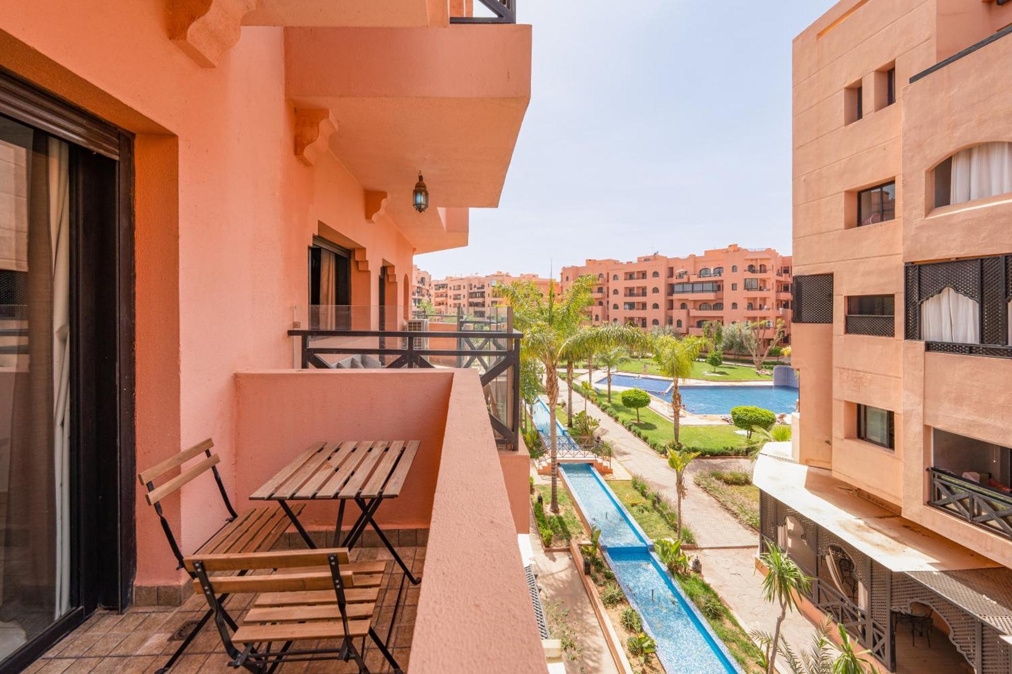 Chic Familiale A Marrakech, 5 Piscines, Vue Imprenable Appartement Marrakesh