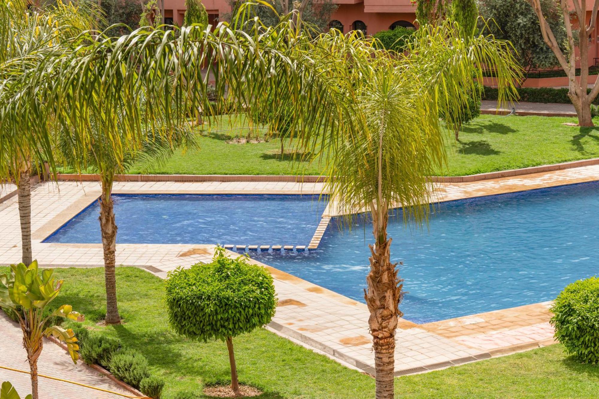 Chic Familiale A Marrakech, 5 Piscines, Vue Imprenable Appartement