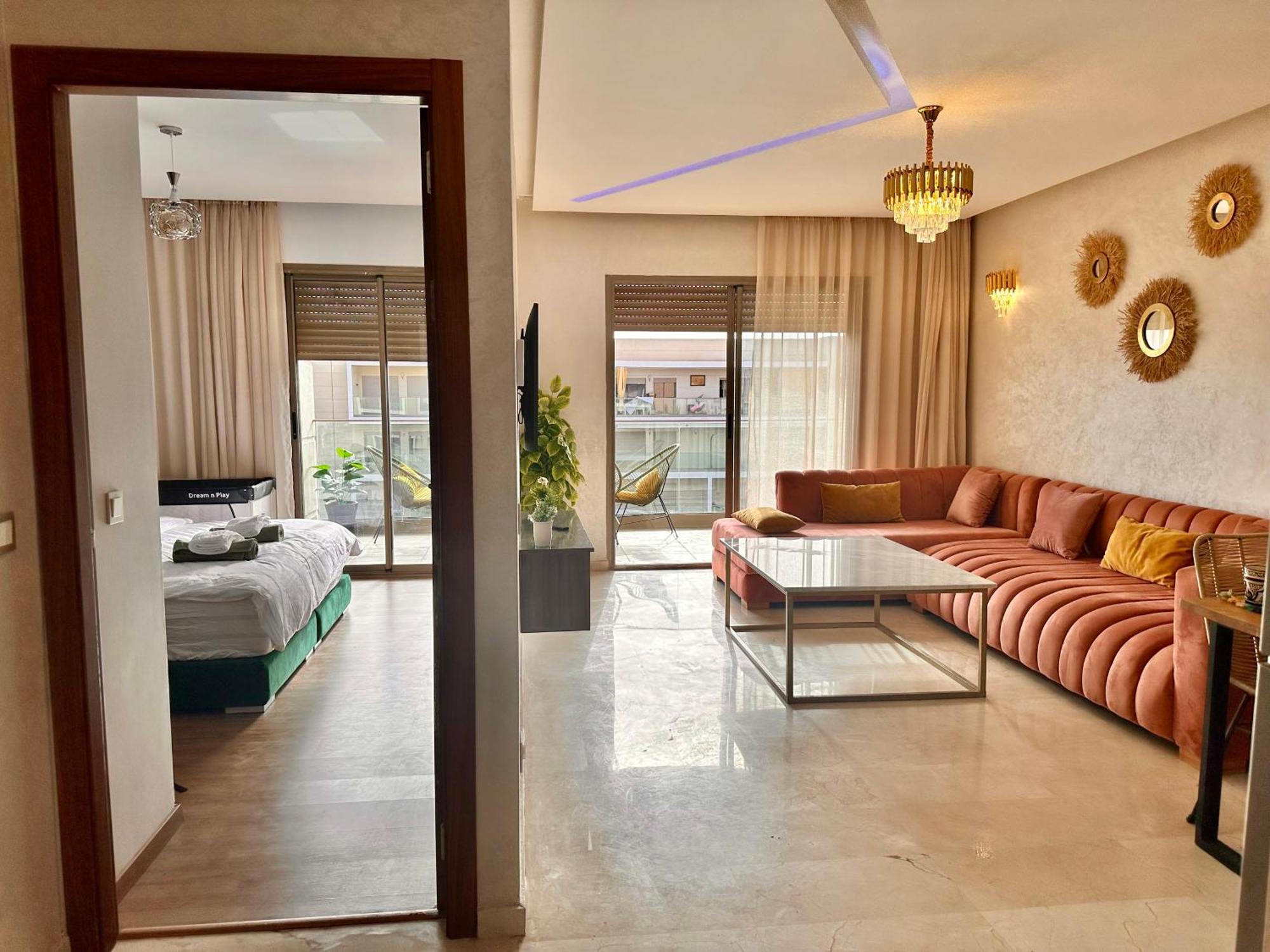 Appartamento Pearl Garden Luxueux Chic Piscine Terrasse Netflix Iptv Parking