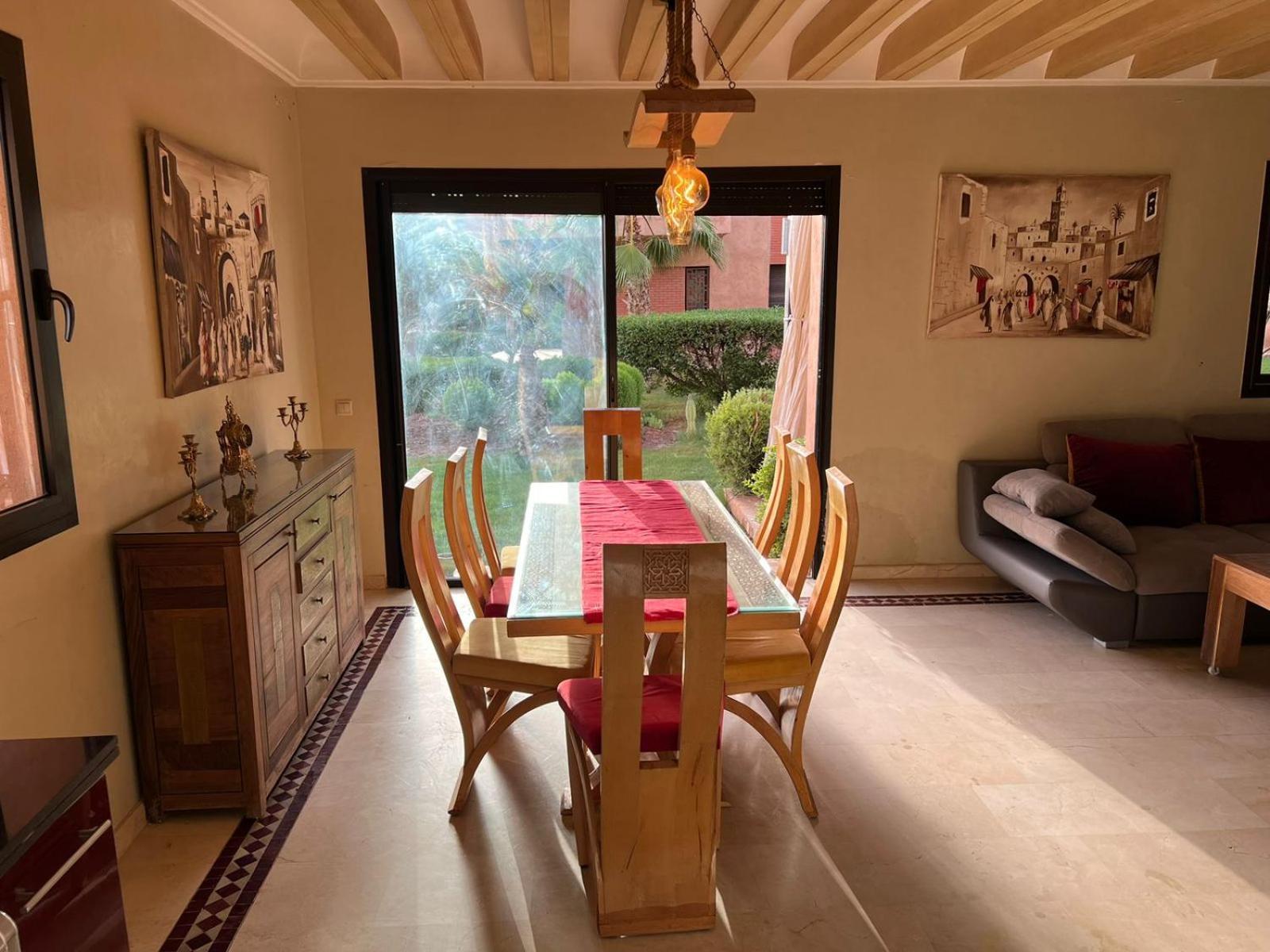 Apartment Elegant Avec Vue Sur Piscine Jardin Verdoyant Et Wifi Ultra Rapide Marrakesh