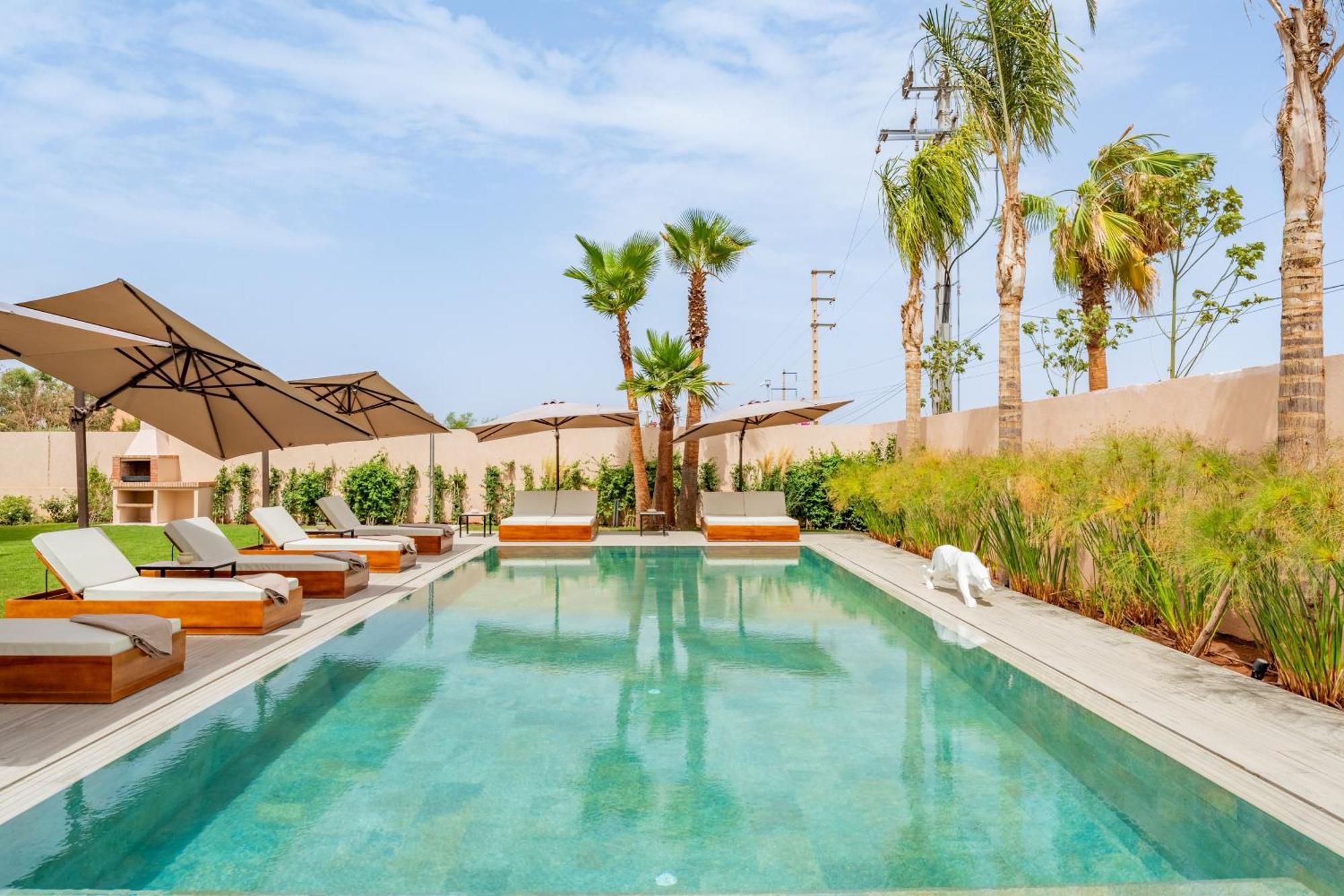 Villa Piscine, Salle De Sport Et Confort Moderne Marrakesh
