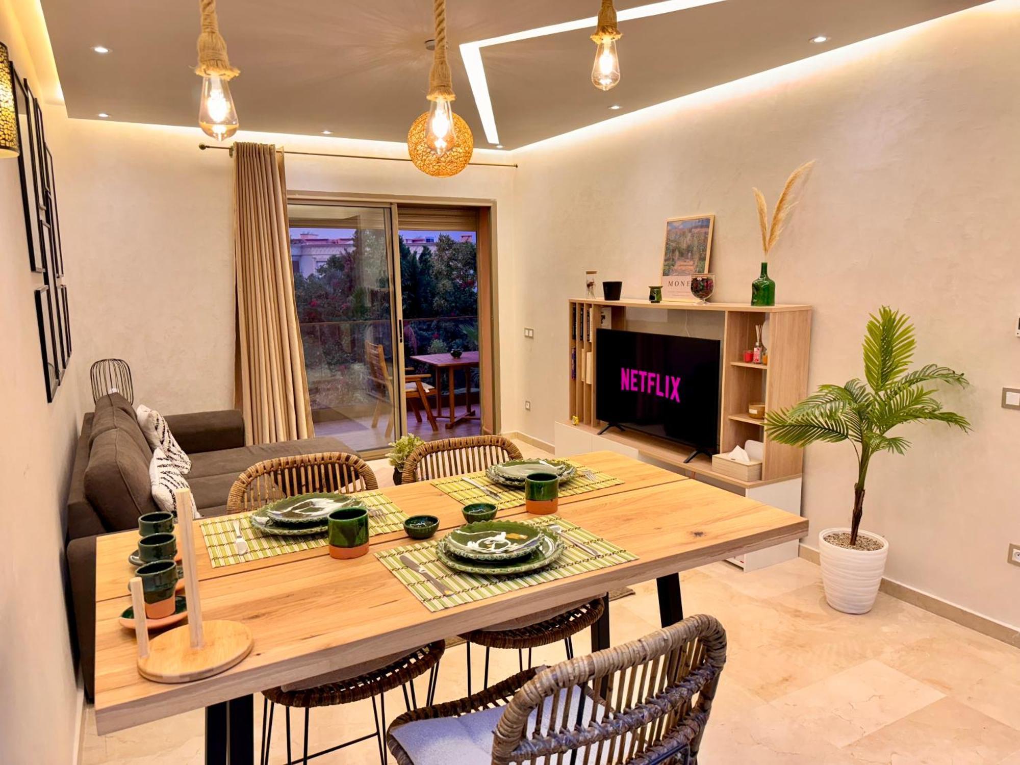 Appartement Pearl Garden Luxueux Piscine Sunny Terrasse Marrakesh