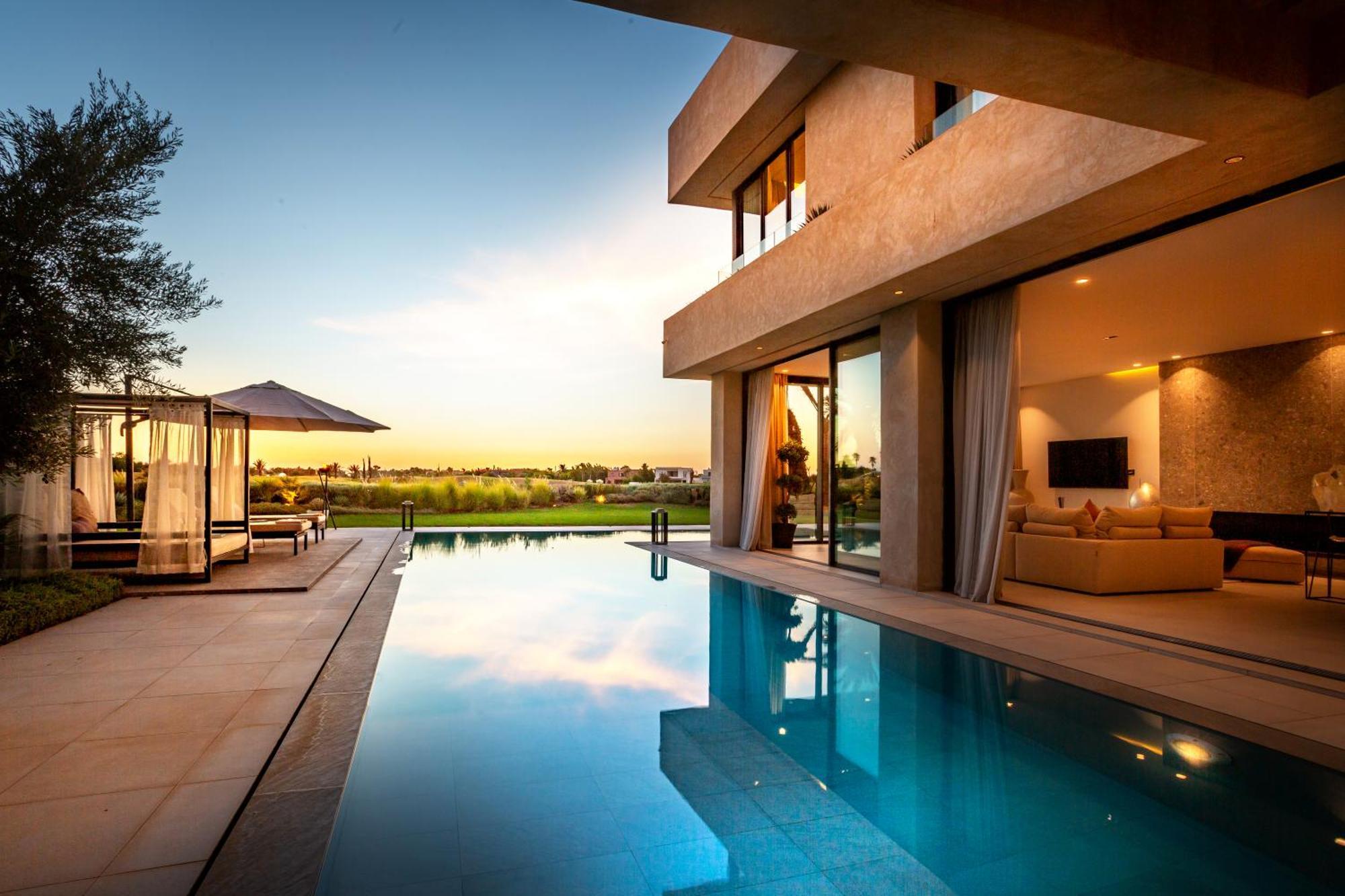 De Luxe A Marrakech, Piscine Jacuzzi, Vue Golf A Amelkis Villa Marrakesh