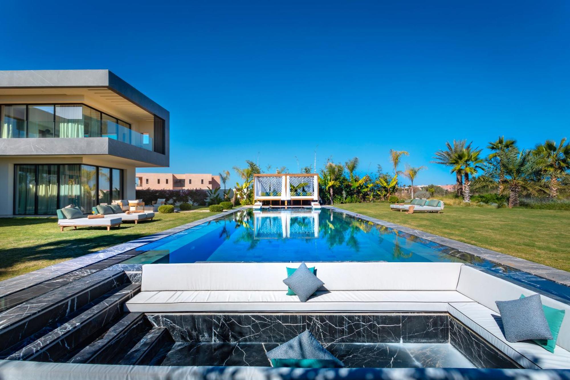 Villa De Luxe A Marrakech, Piscine Jacuzzi, Vue Golf A Amelkis Marrakesh