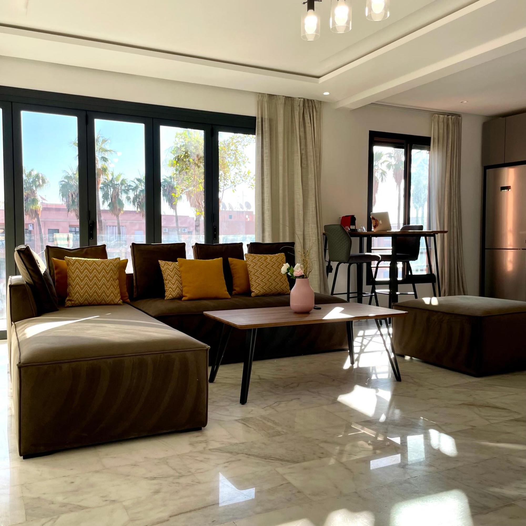 Palm View Luxury Loft In Heart Of Gueliz Marrakesh
