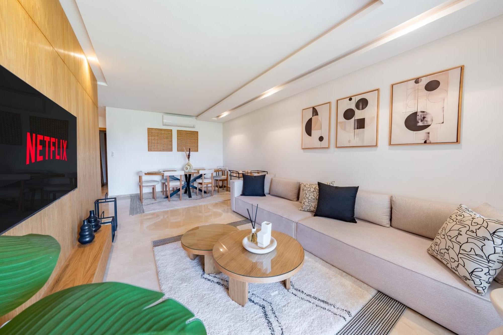Modern Appart-golf View, Terrace & Fiber Optic Appartement *