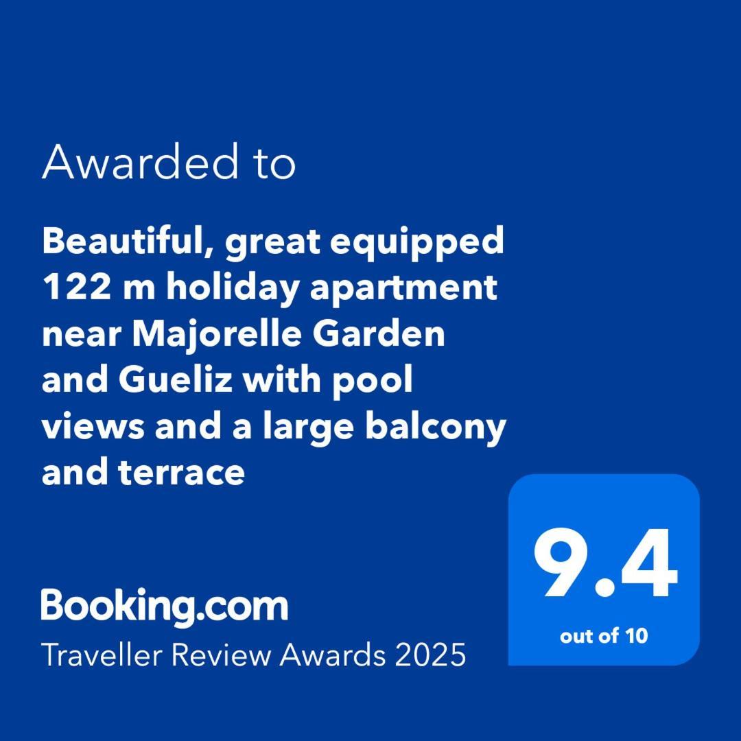 Appartement Beautiful, Great Equipped 122 M Near Majorelle Garden And Gueliz With Pool Views And A Large Balcony And Terrace *