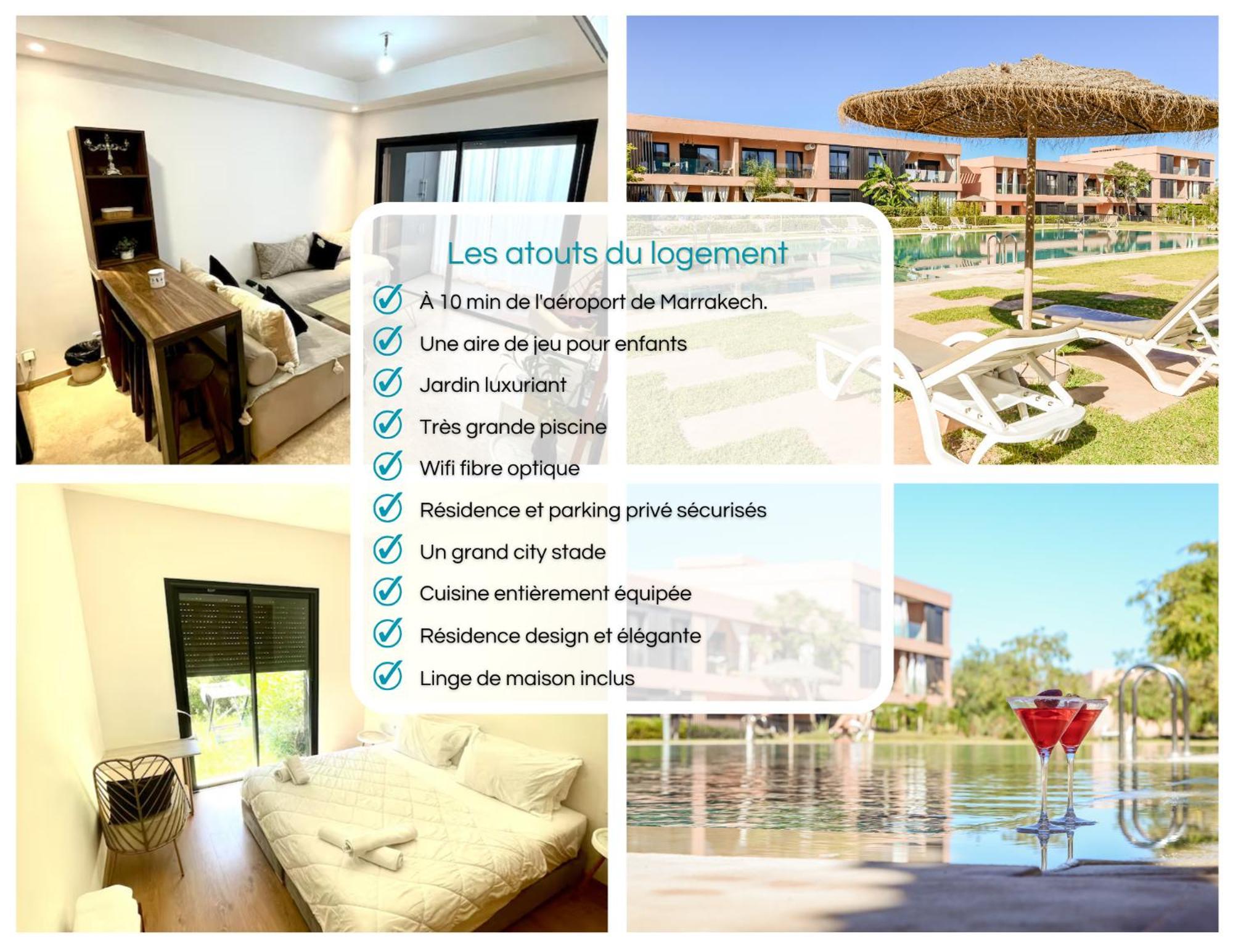 Ana Cosy - Clim, Wifi, Jardin A 10min De L'aeroport Appartement *