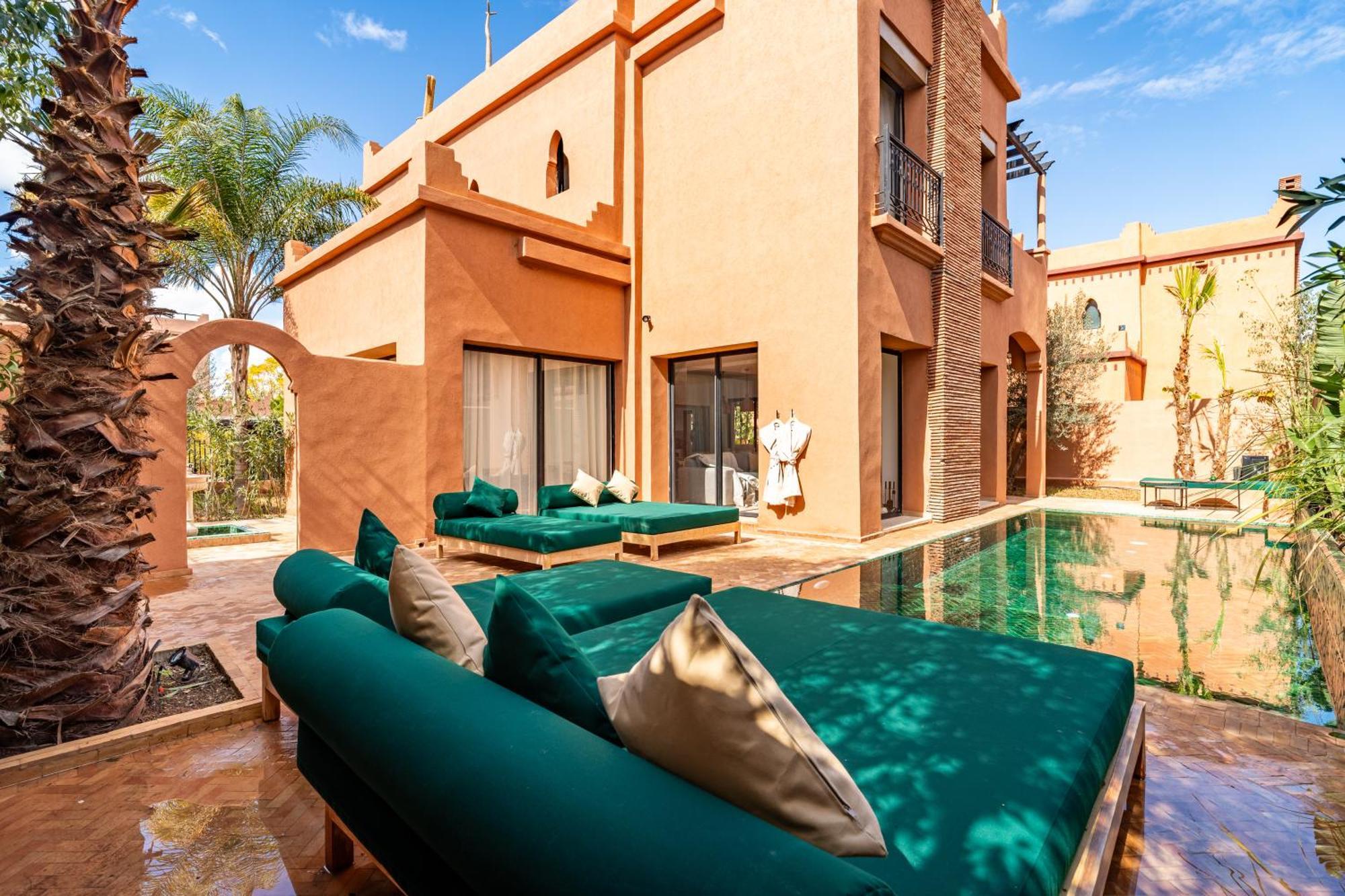 Palais Mamina 380m2 Au Coeur De La Palmeraie De Marrackech Villa