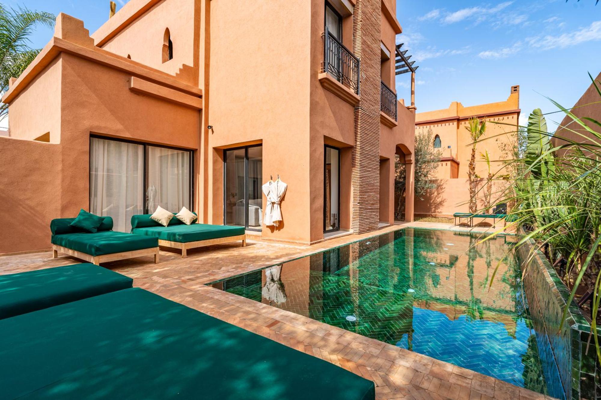 Palais Mamina 380m2 Au Coeur De La Palmeraie De Marrackech *