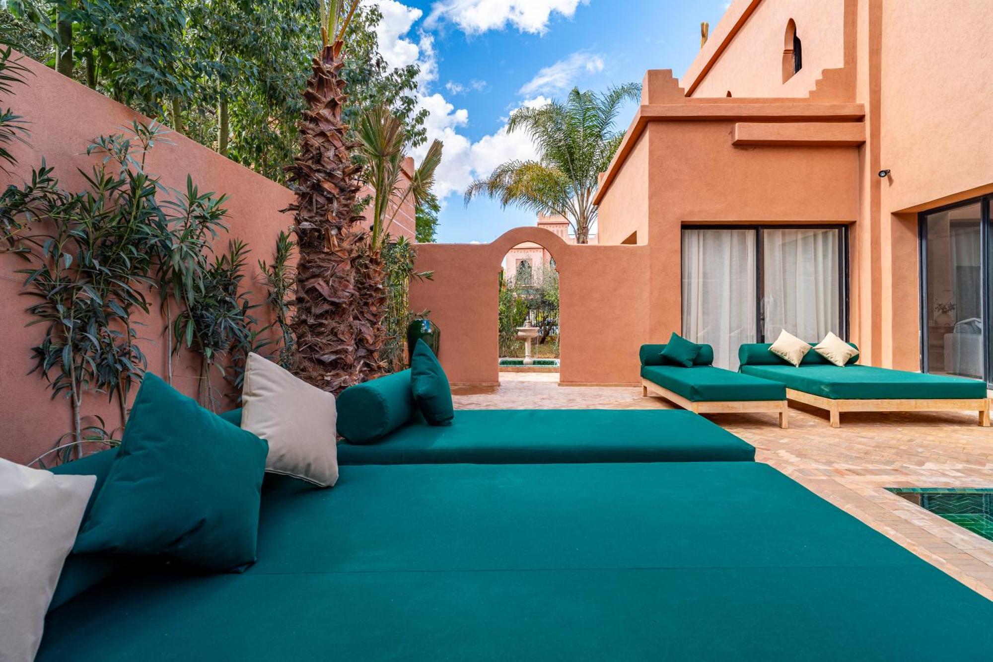 Villa Palais Mamina 380m2 Au Coeur De La Palmeraie De Marrackech *