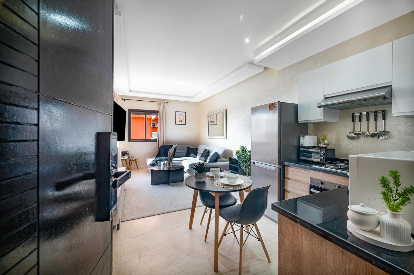 Appartement Elegant Avec Parking - Gueliz Hivernage *